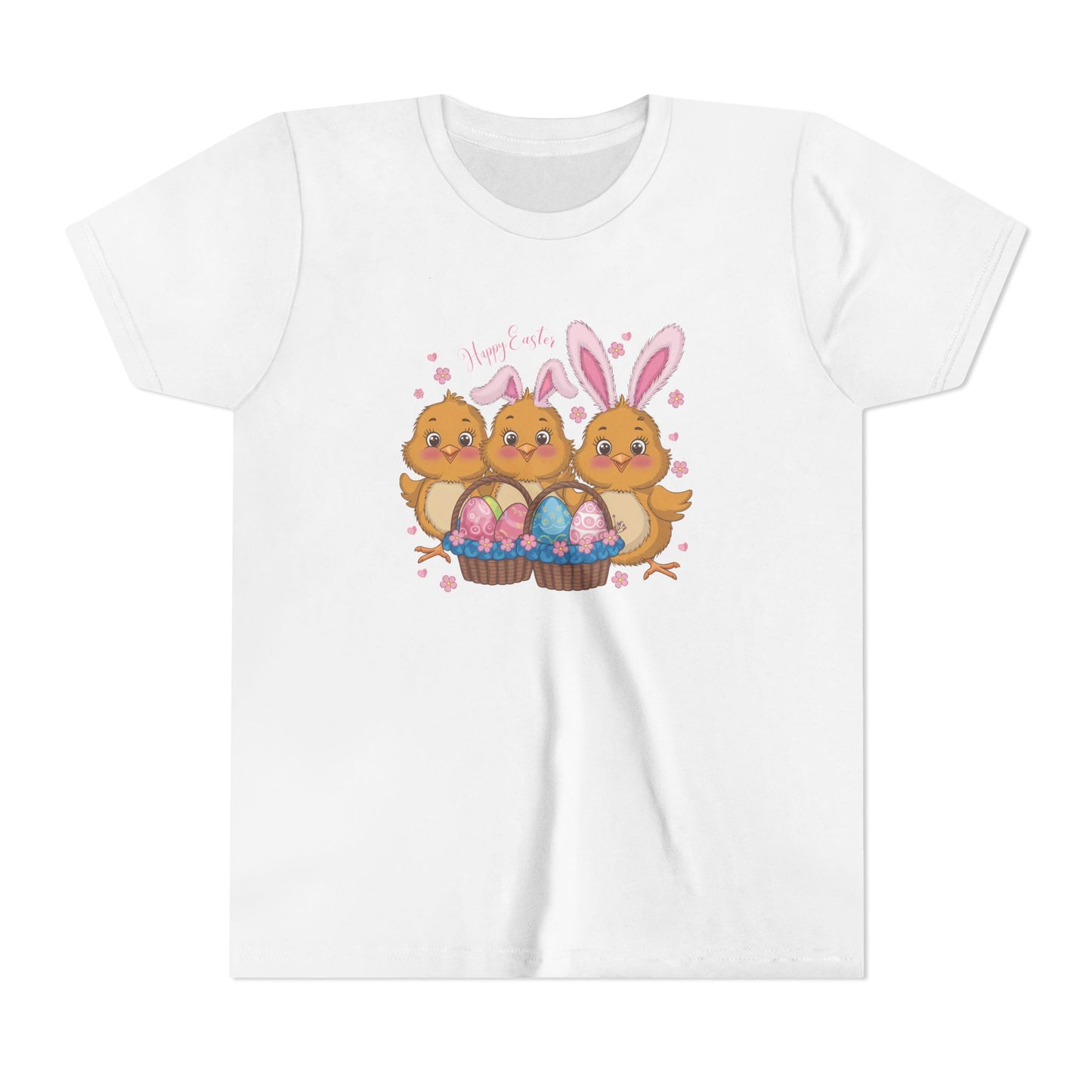 Easter Youth Tee with Baby Chicks and Bunny Ears
