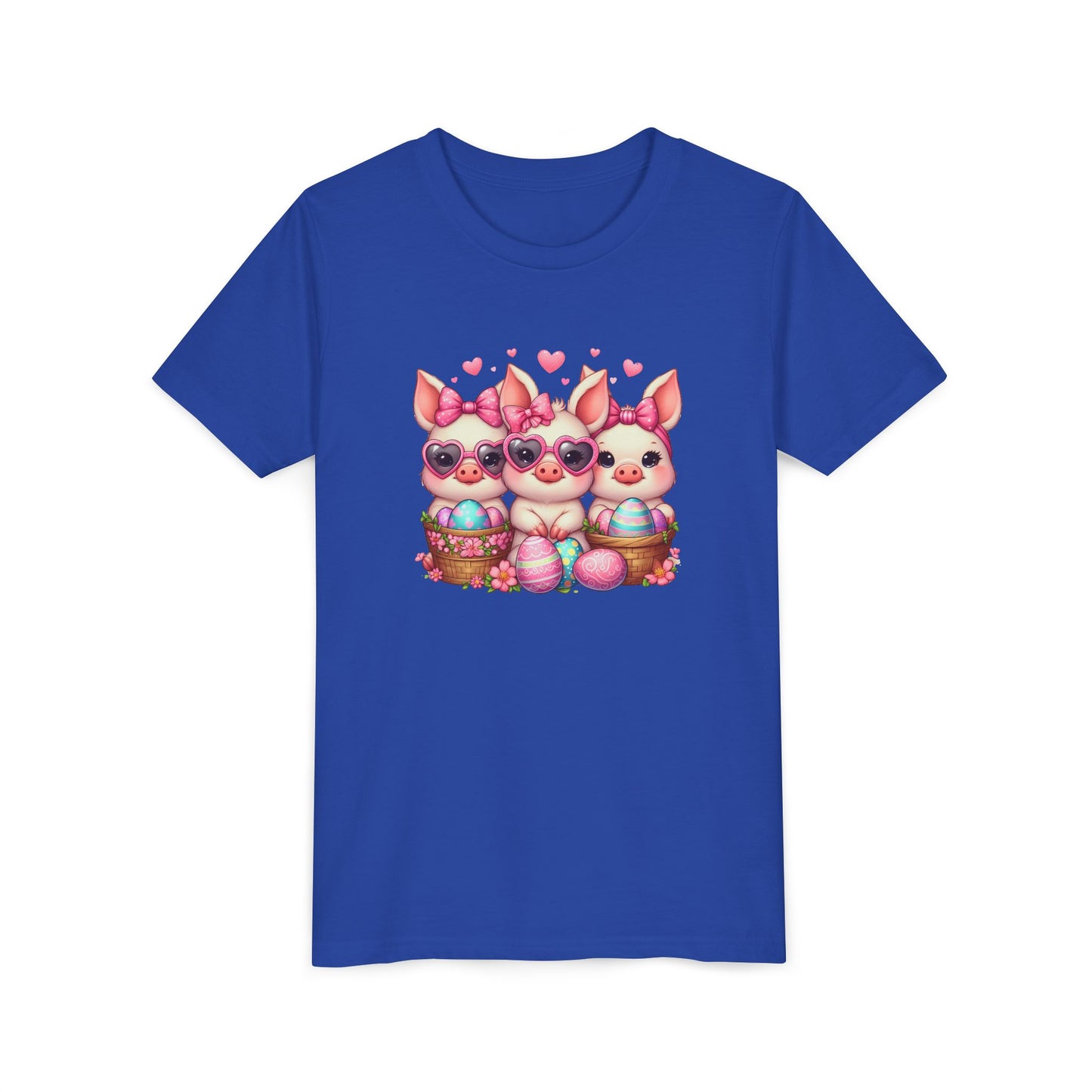 Easter Youth Tee with 3 Baby Pigs