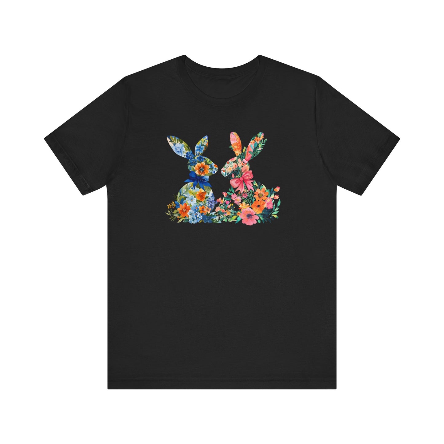 Pink and Blue Easter Bunny Tee