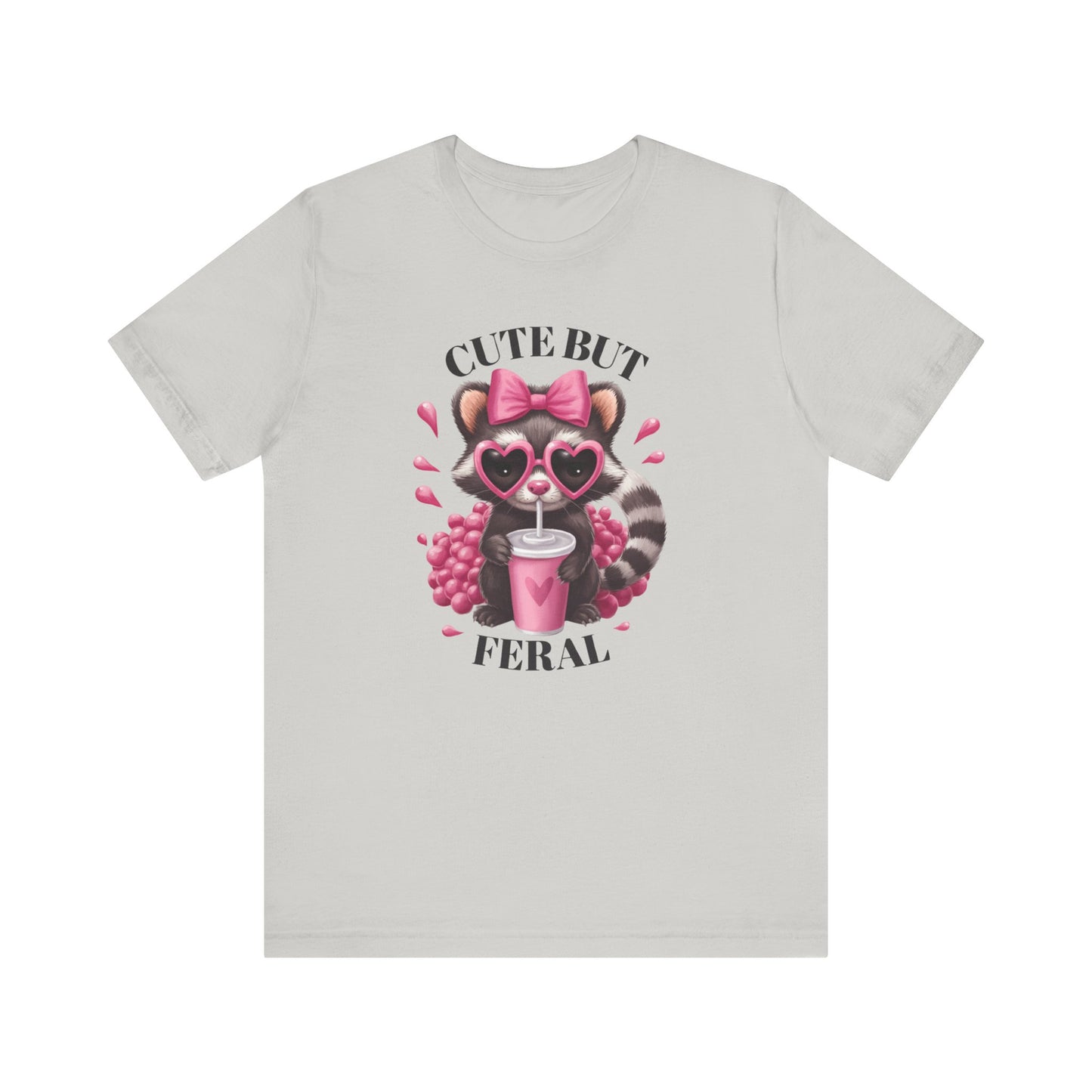 Cute but Feral Graphic Tee for Animal Lovers