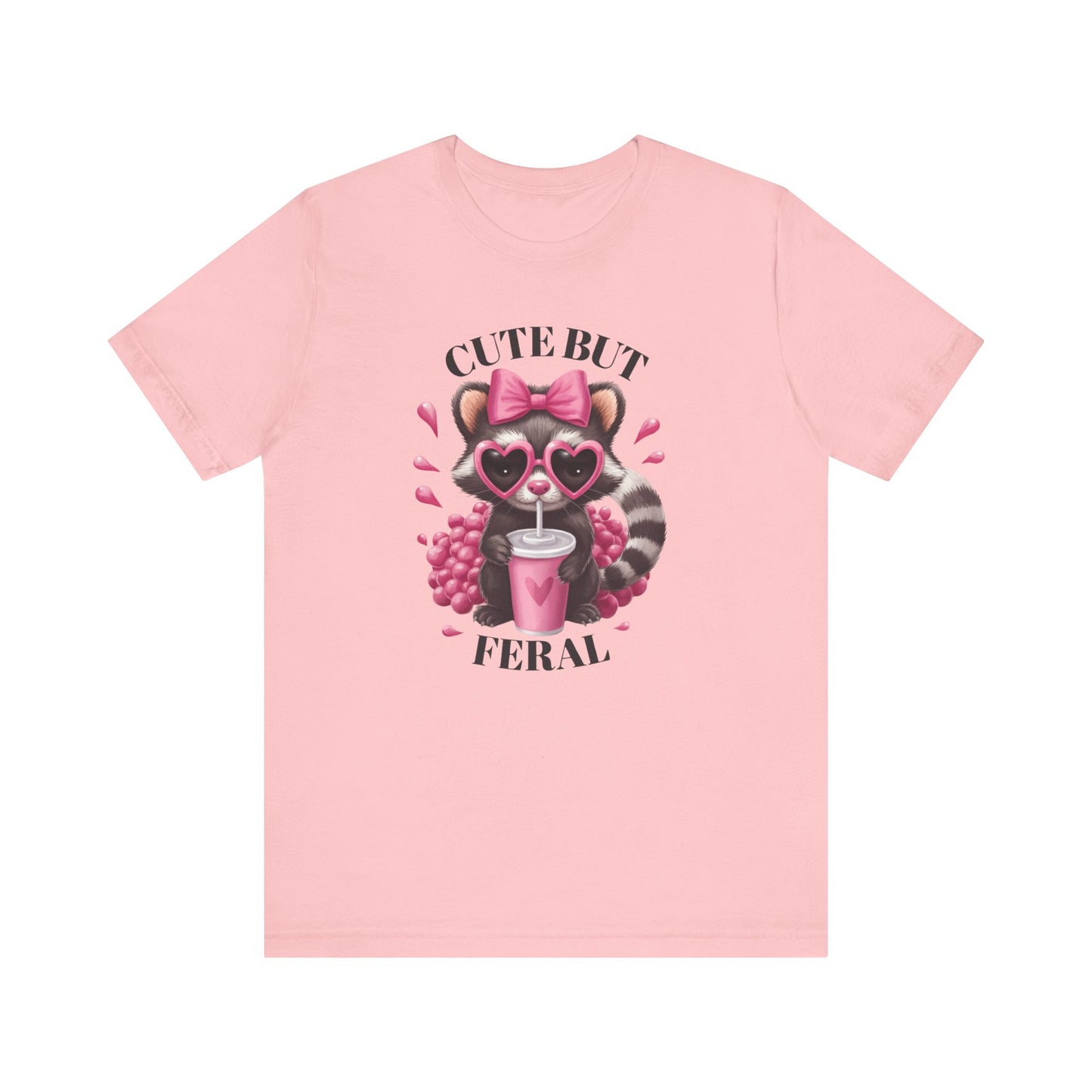 Cute but Feral Graphic Tee for Animal Lovers