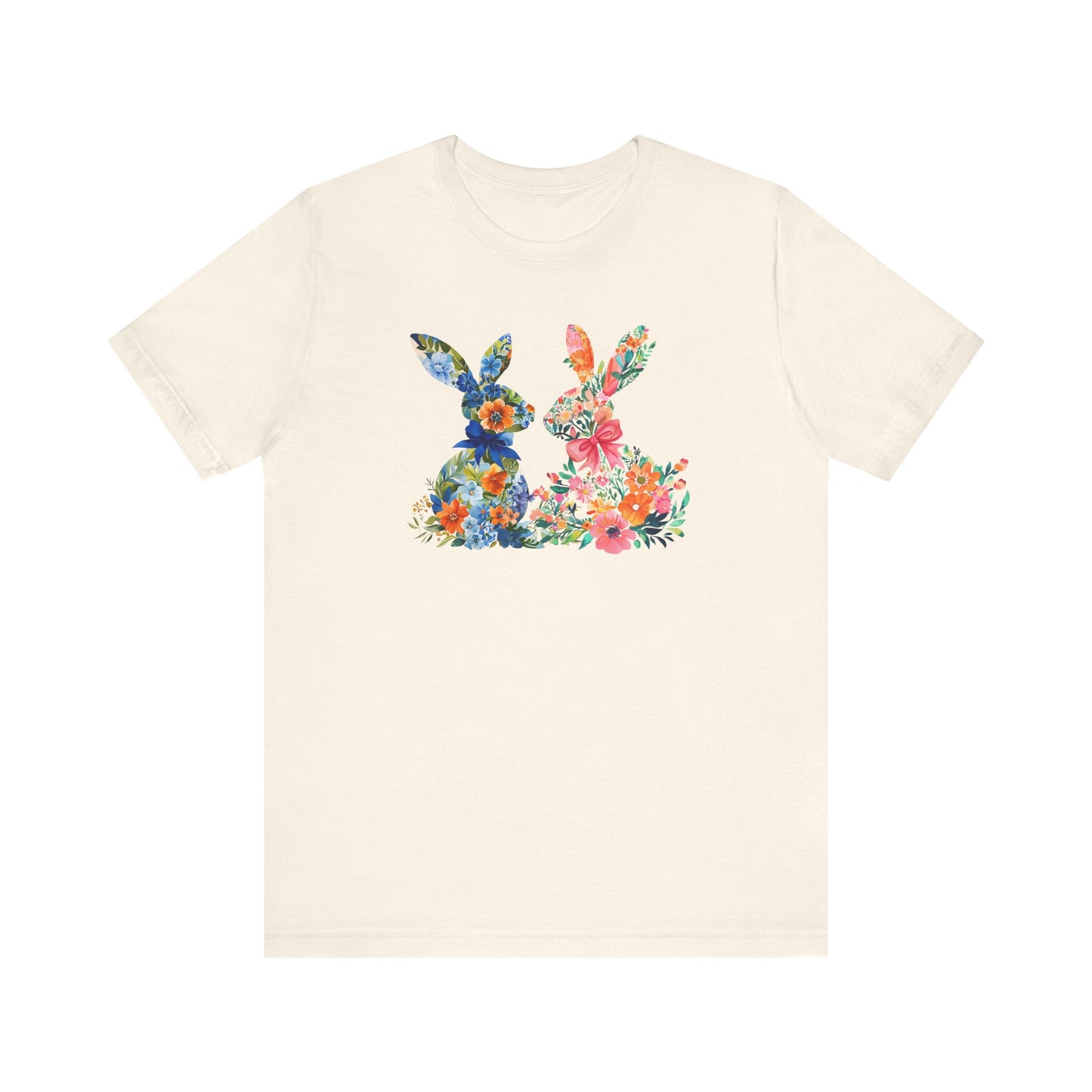 Pink and Blue Easter Bunny Tee