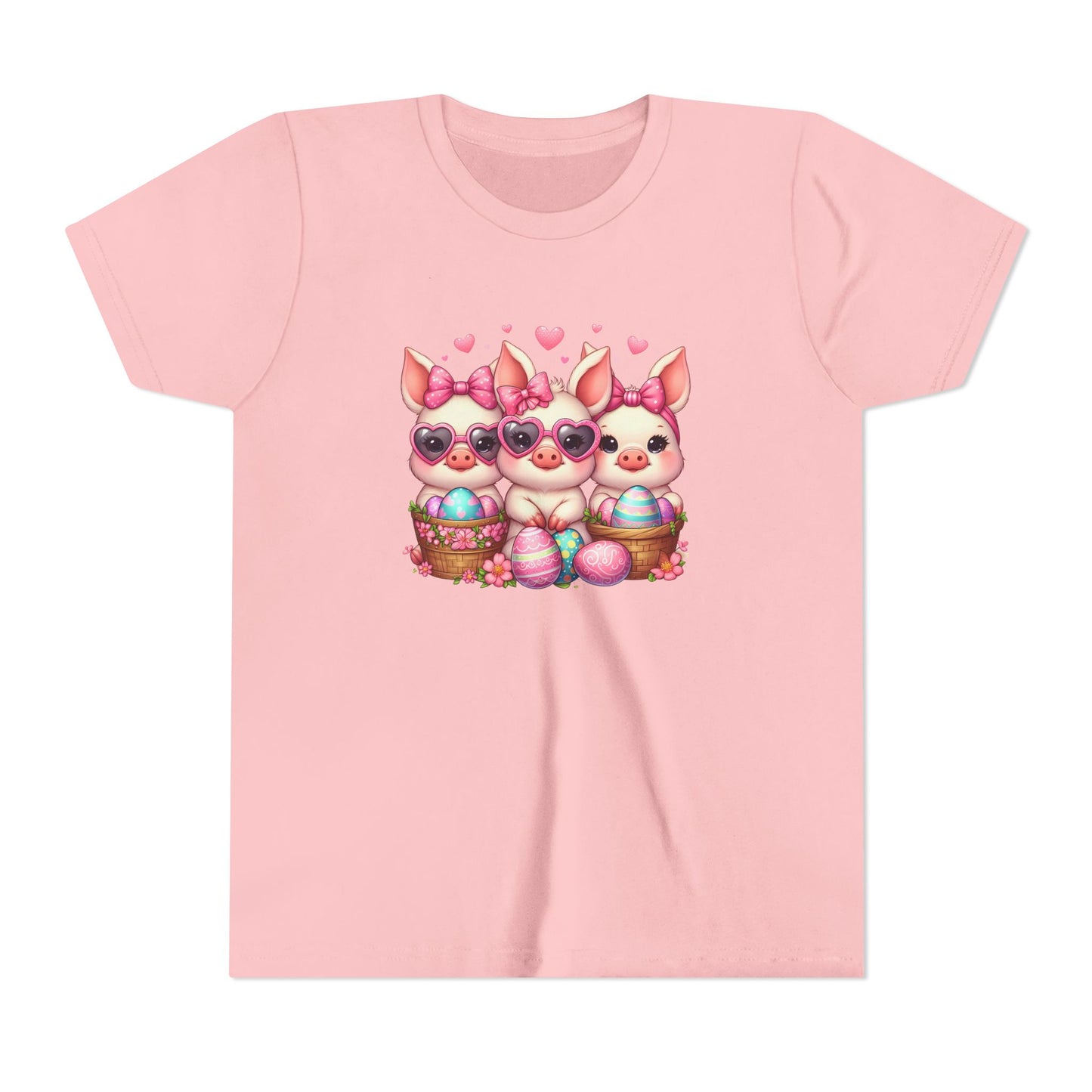 Easter Youth Tee with 3 Baby Pigs