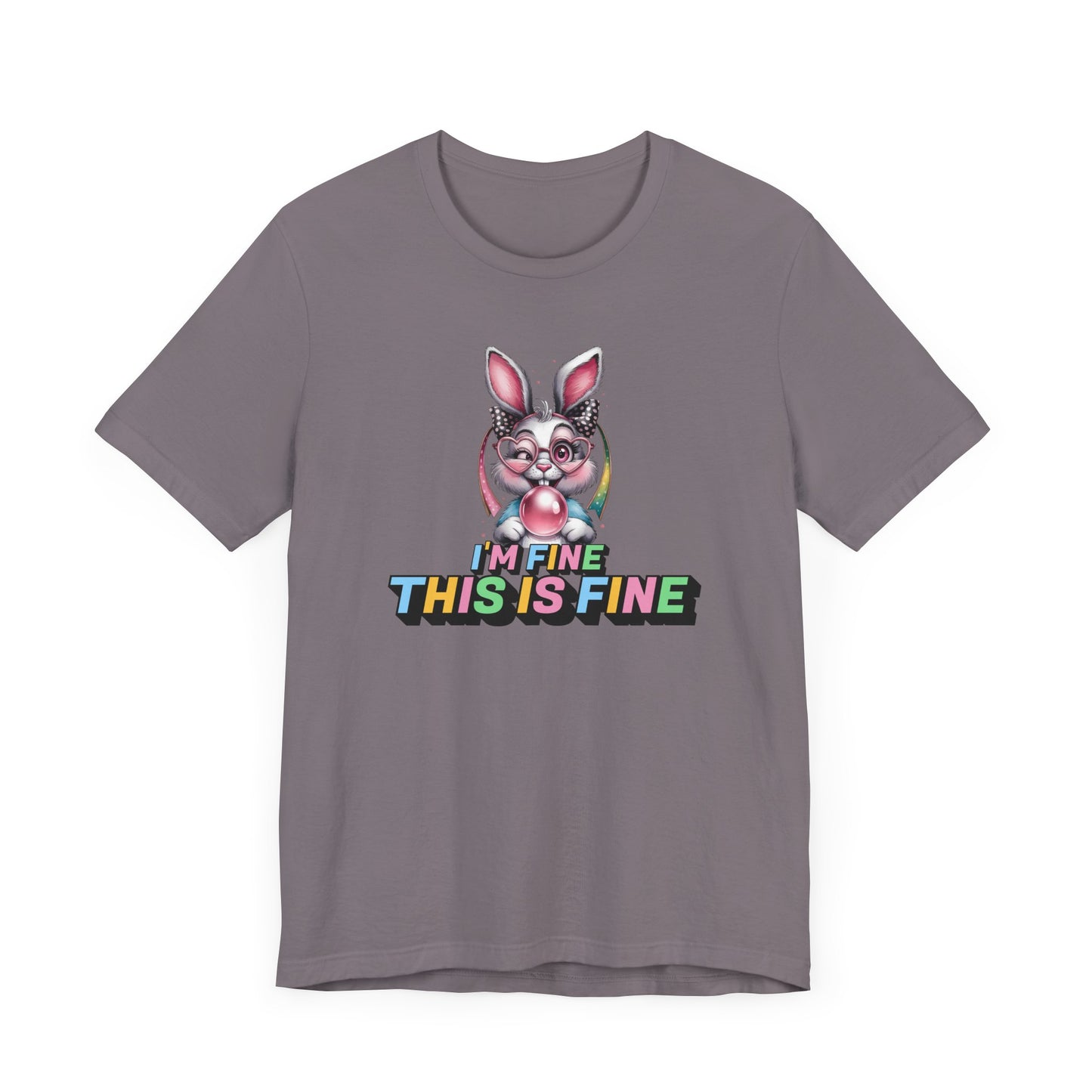 Playful Bunny Graphic Tee - Fun, Casual Style for Everyday Wear, Perfect for Spring, Easter, Animal Lovers, Gifts