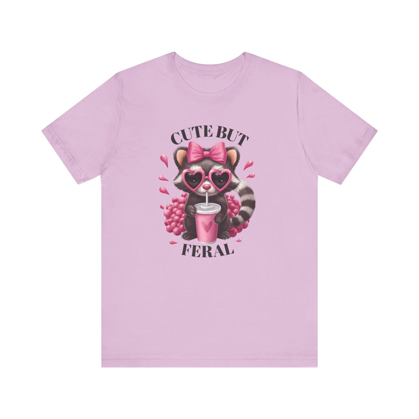 Cute but Feral Graphic Tee for Animal Lovers