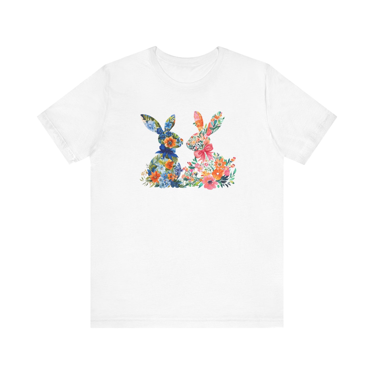 Pink and Blue Easter Bunny Tee