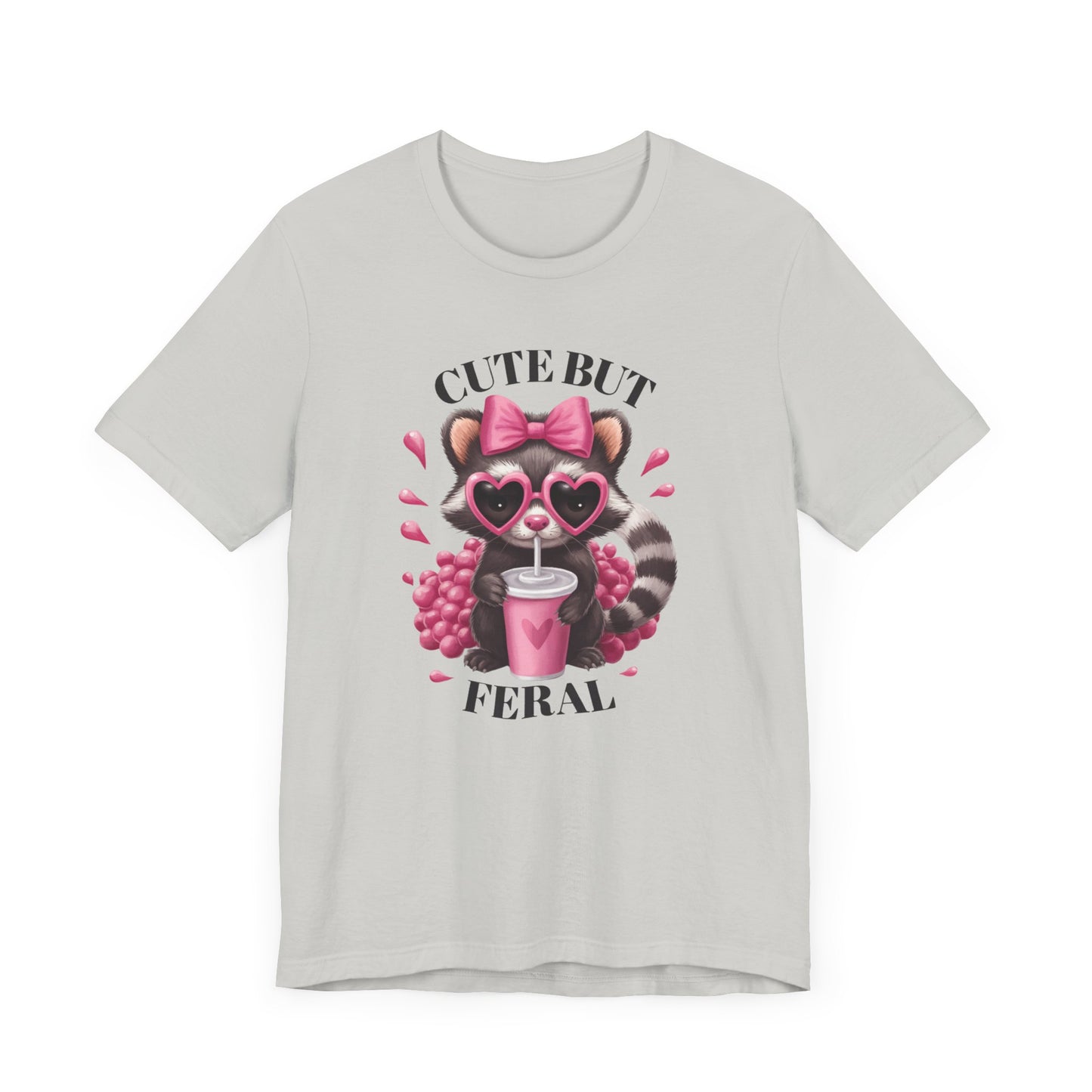 Cute but Feral Graphic Tee for Animal Lovers