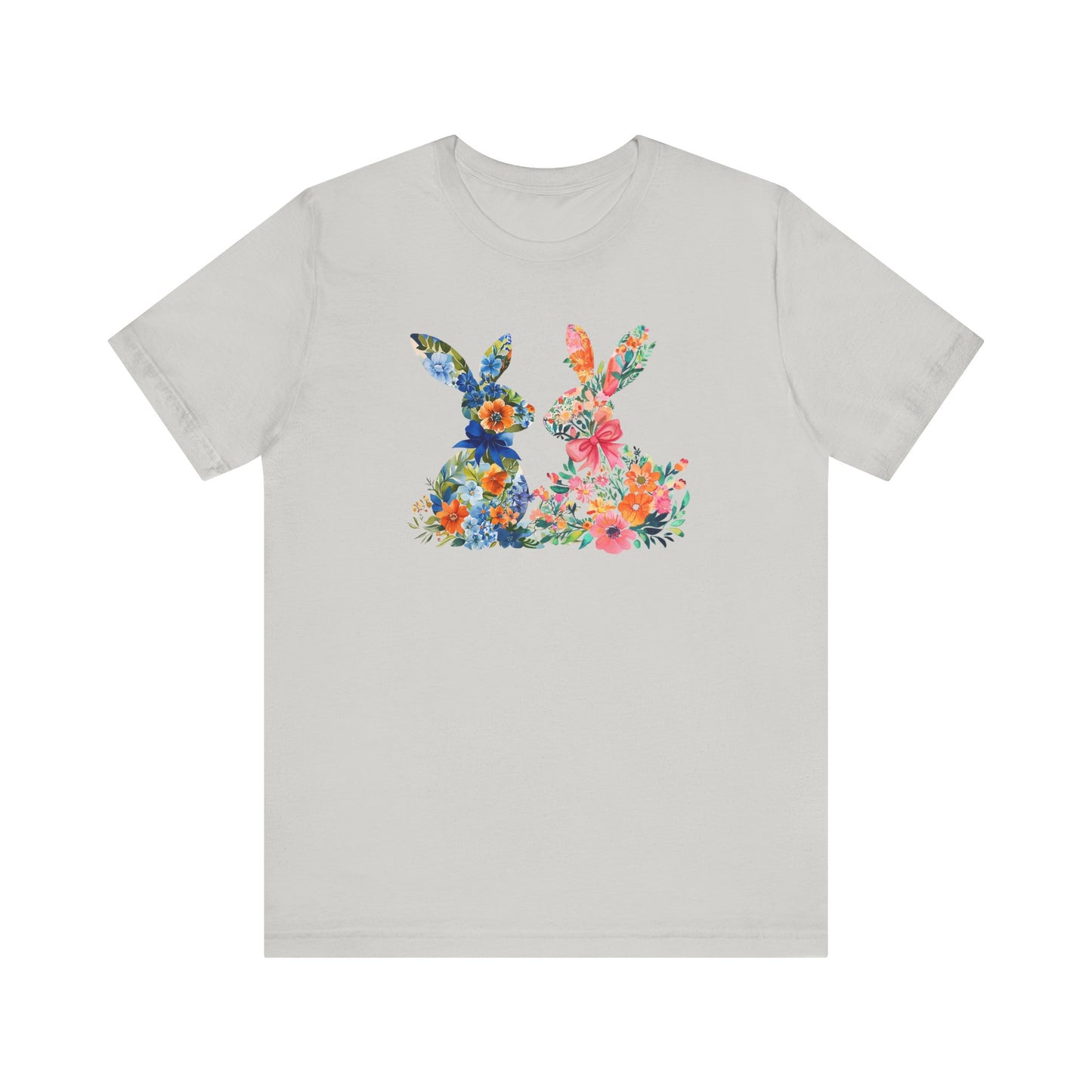 Pink and Blue Easter Bunny Tee