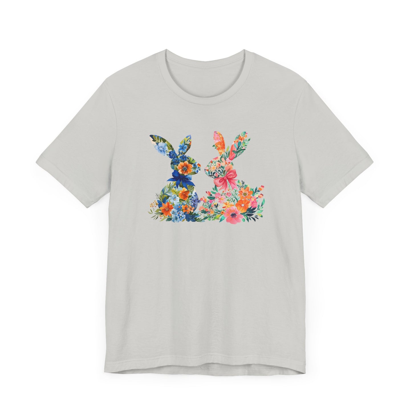 Pink and Blue Easter Bunny Tee
