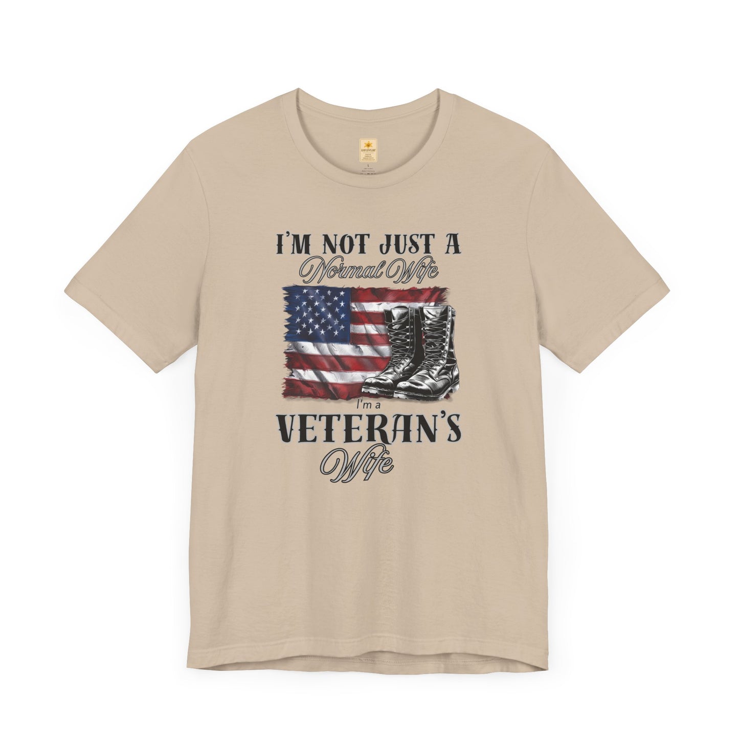 Veteran's Wife Tee - I'm Not Just a Normal Wife, Proud Spouse Shirt