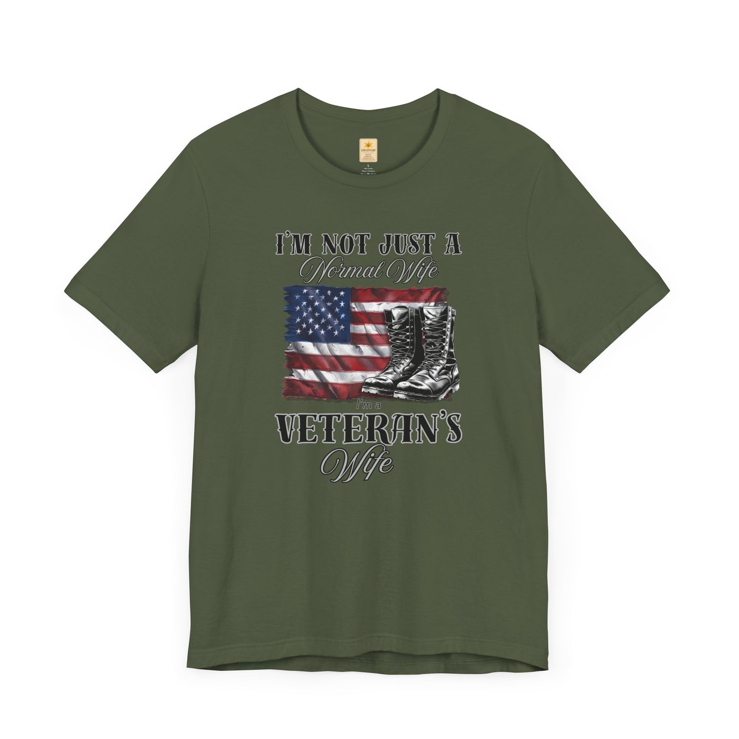 Veteran's Wife Tee - I'm Not Just a Normal Wife, Proud Spouse Shirt