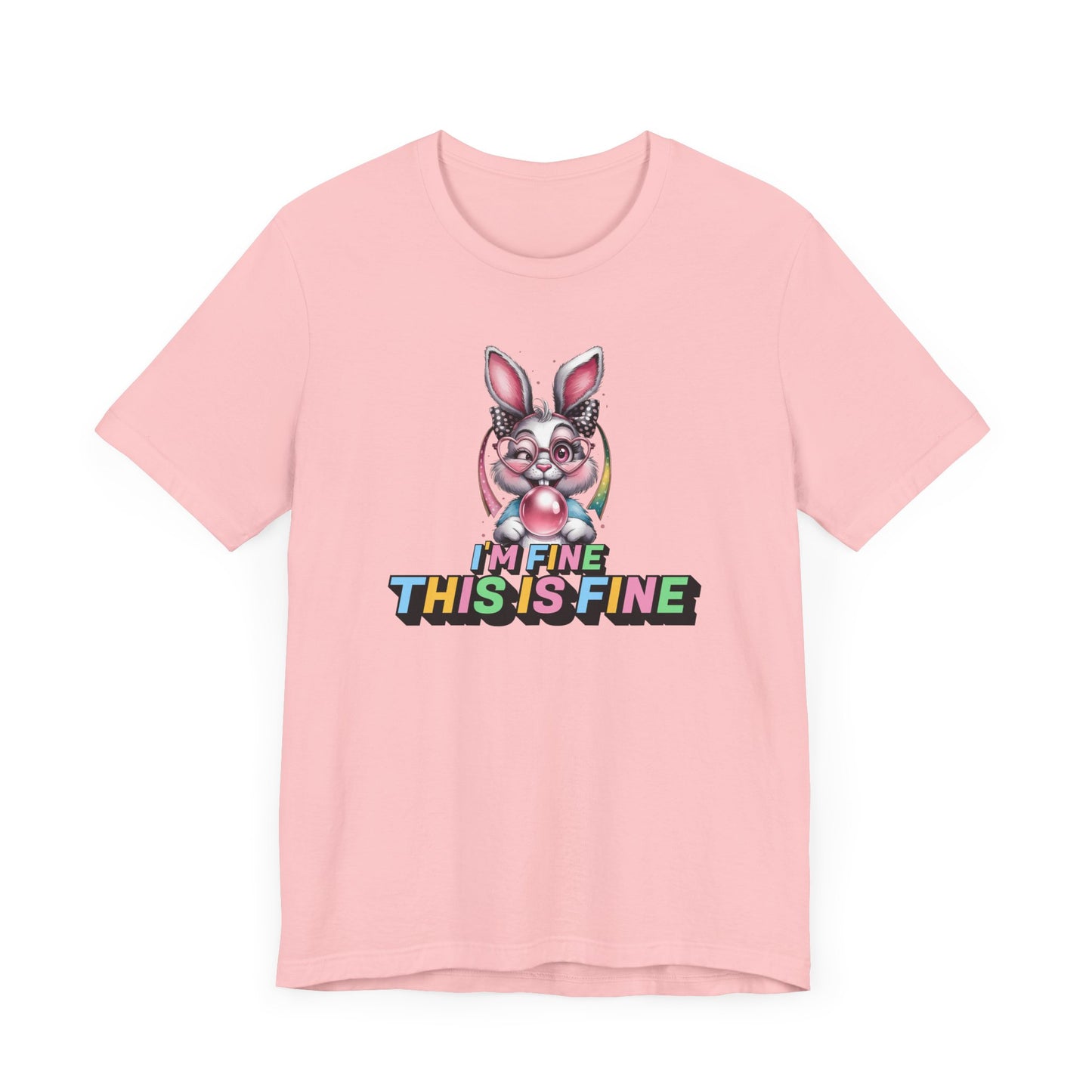 Playful Bunny Graphic Tee - Fun, Casual Style for Everyday Wear, Perfect for Spring, Easter, Animal Lovers, Gifts
