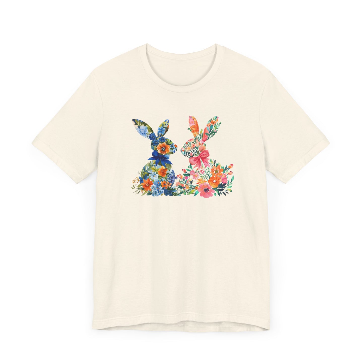 Pink and Blue Easter Bunny Tee