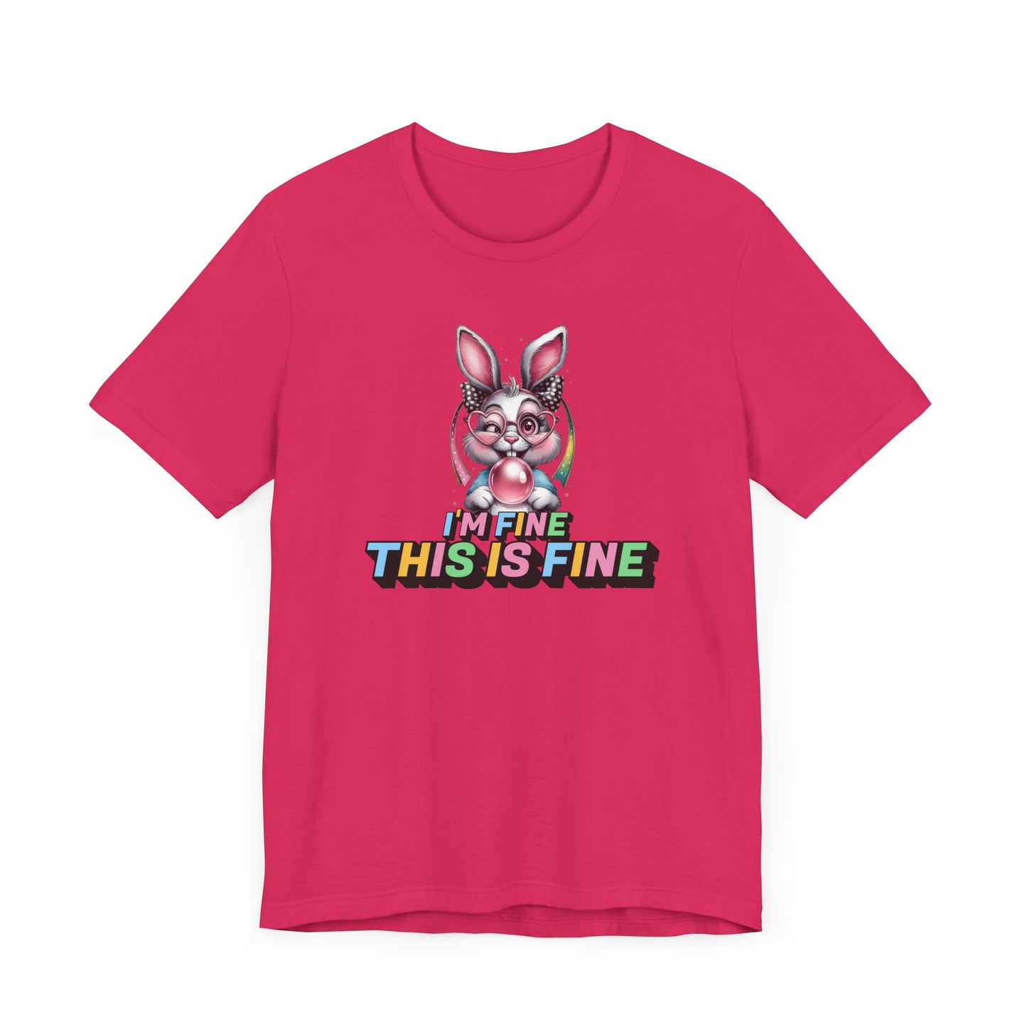 Playful Bunny Graphic Tee - Fun, Casual Style for Everyday Wear, Perfect for Spring, Easter, Animal Lovers, Gifts