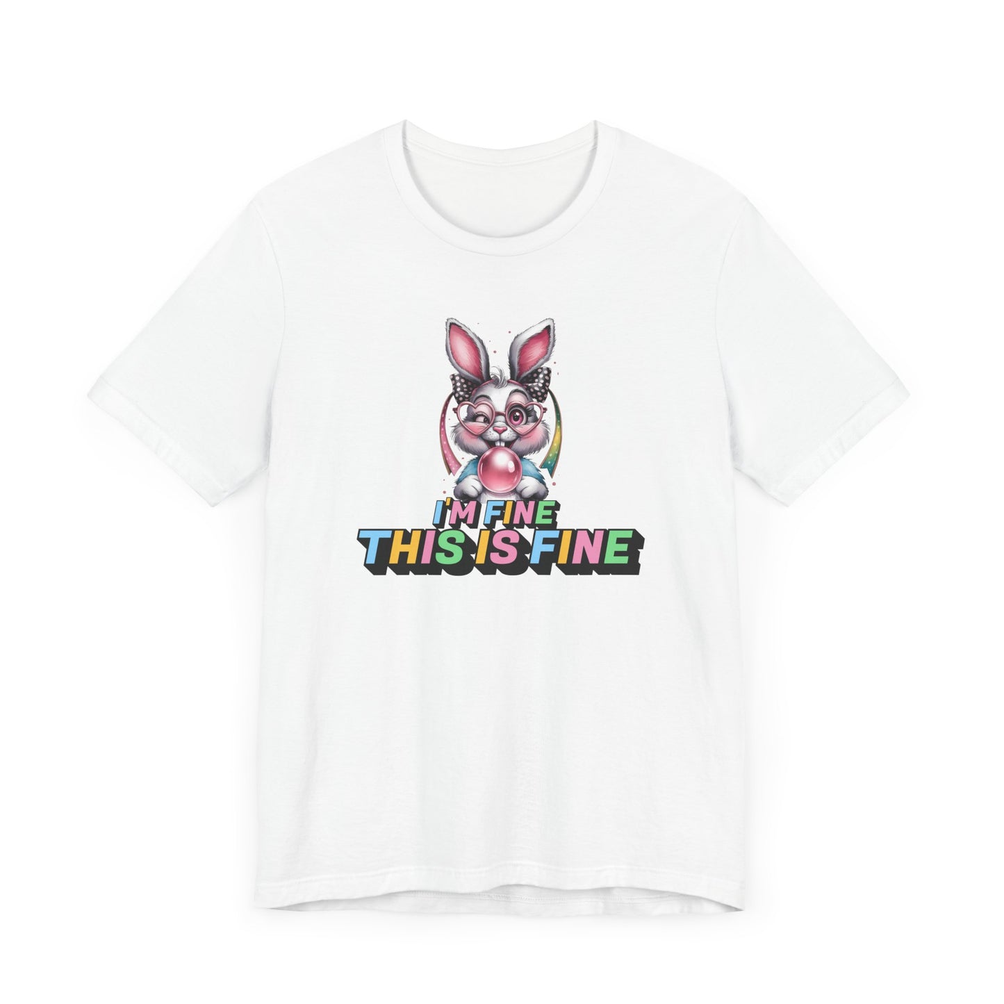 Playful Bunny Graphic Tee - Fun, Casual Style for Everyday Wear, Perfect for Spring, Easter, Animal Lovers, Gifts