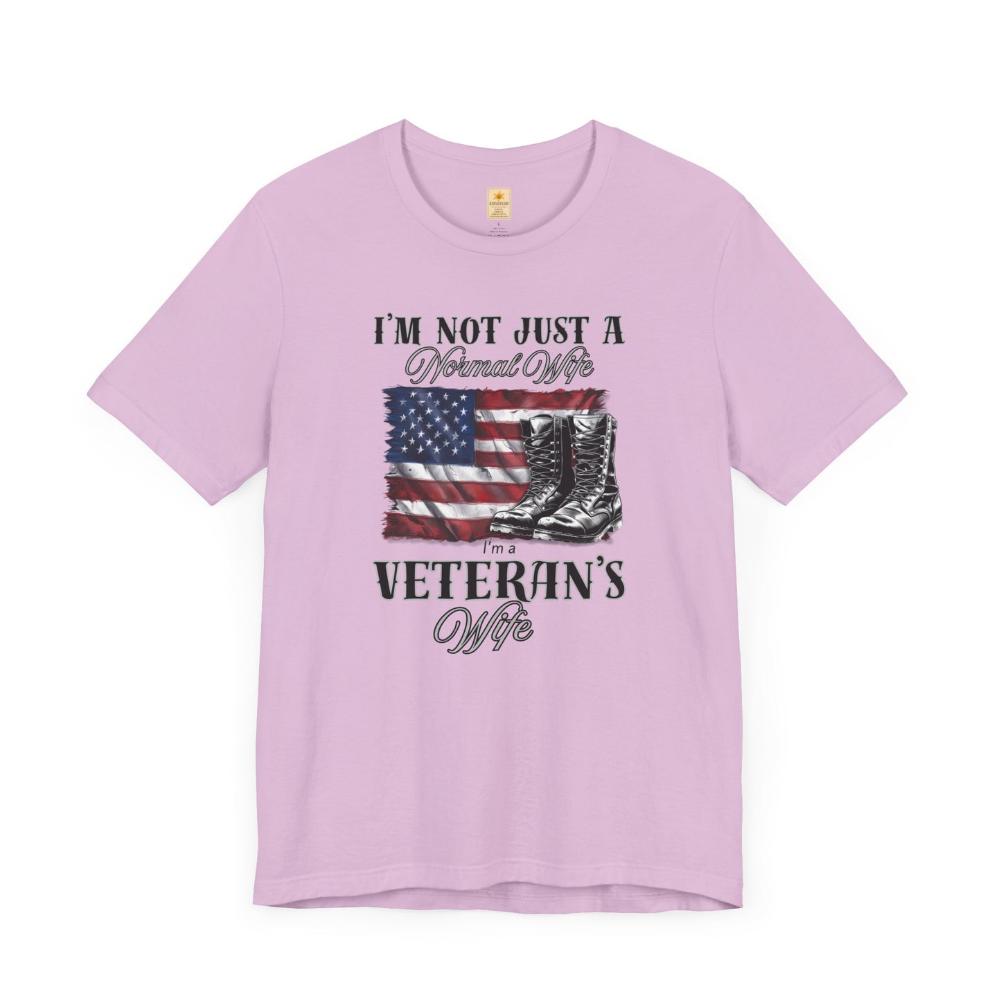 Veteran's Wife Tee - I'm Not Just a Normal Wife, Proud Spouse Shirt