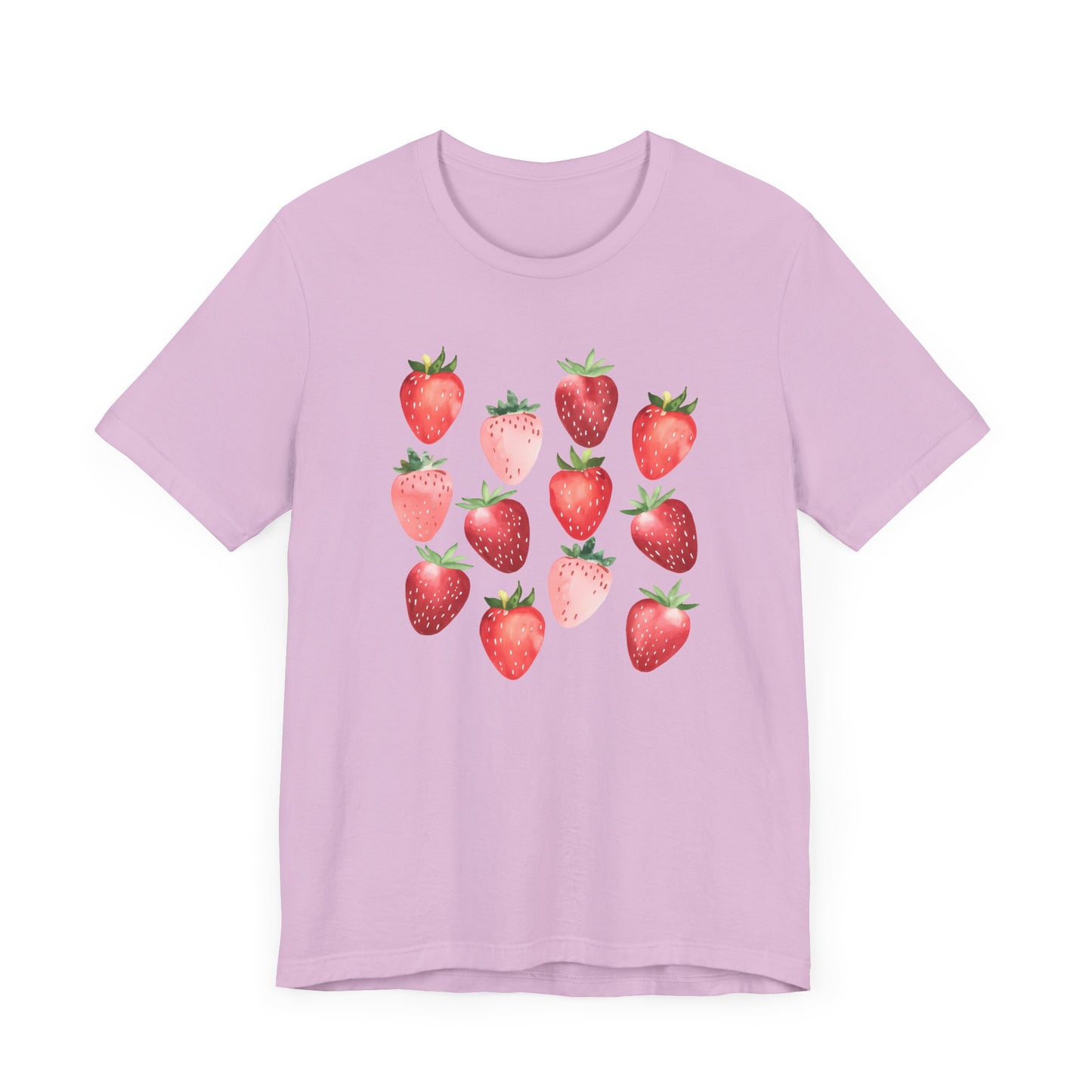 Strawberry Lovers Short Sleeve Tee - Cute Fruit Graphic Tee
