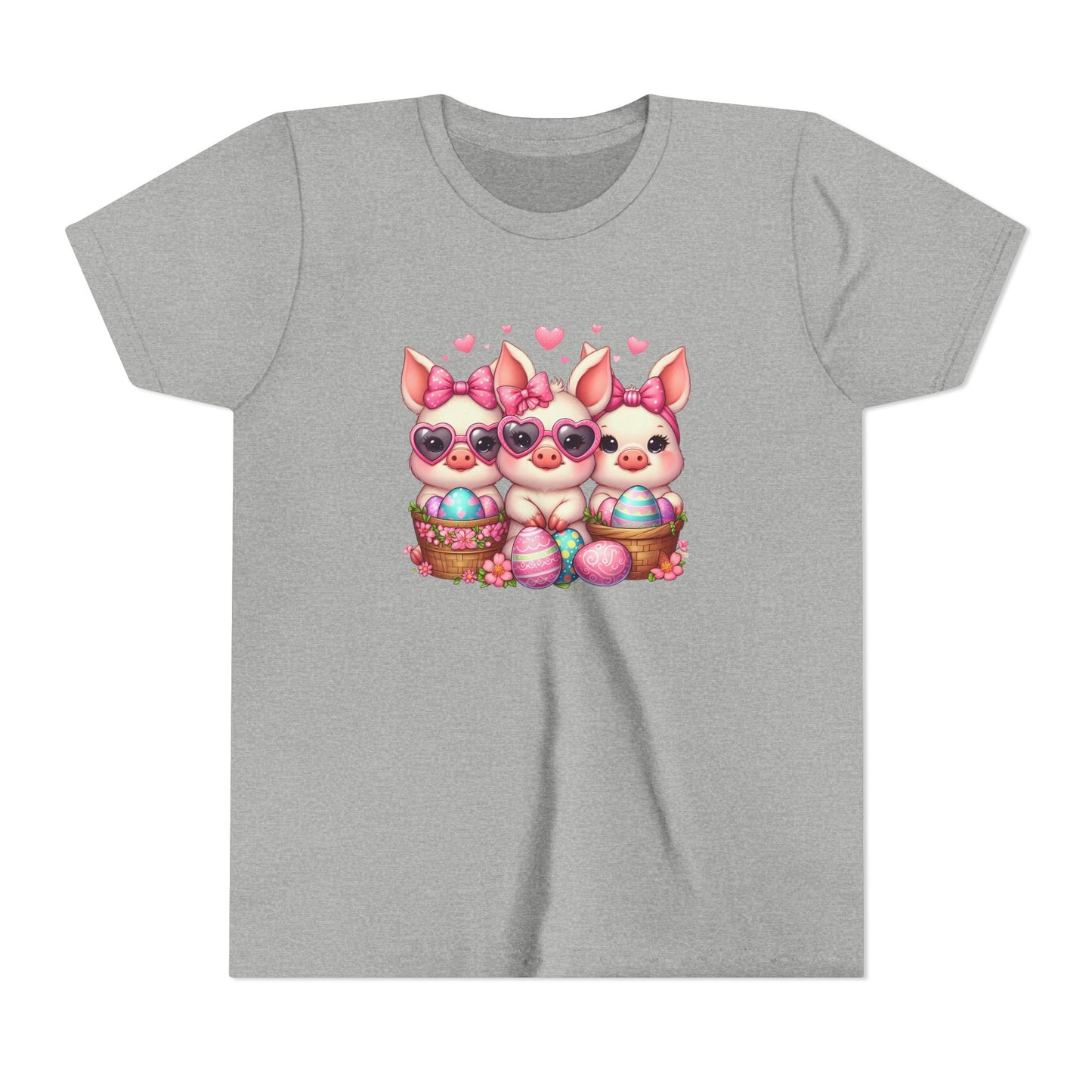Easter Youth Tee with 3 Baby Pigs
