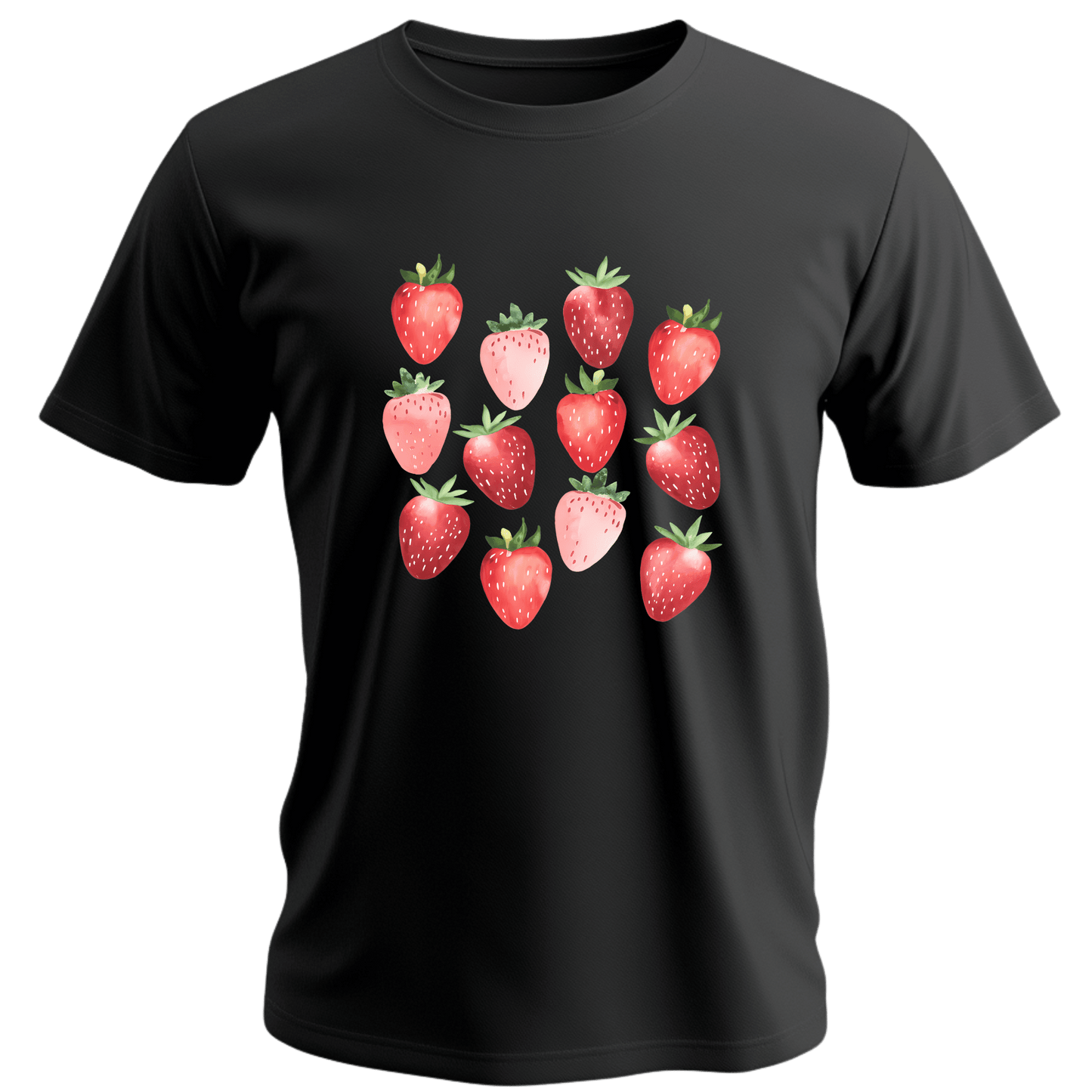 Strawberry Lovers Short Sleeve Tee - Cute Fruit Graphic Tee