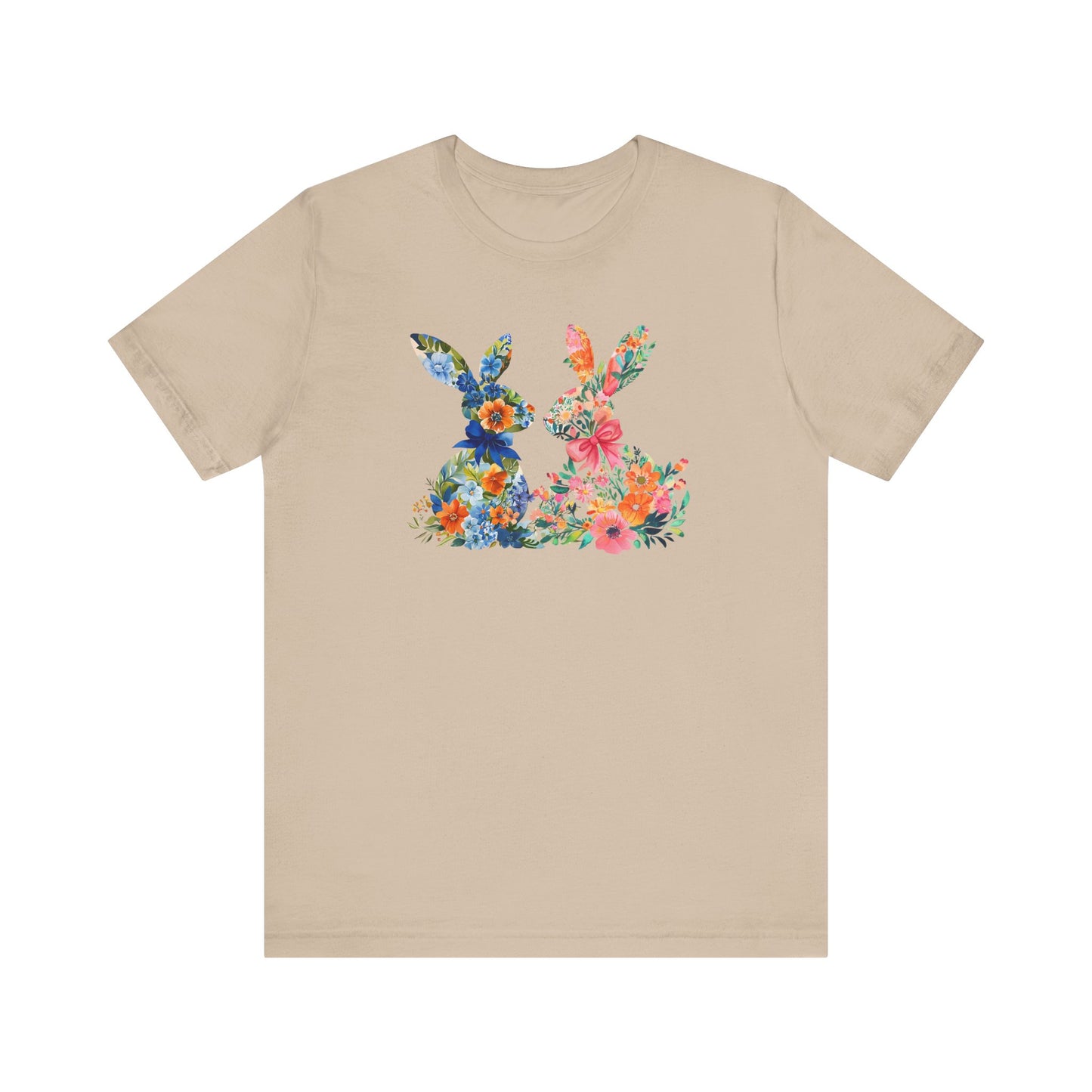 Pink and Blue Easter Bunny Tee
