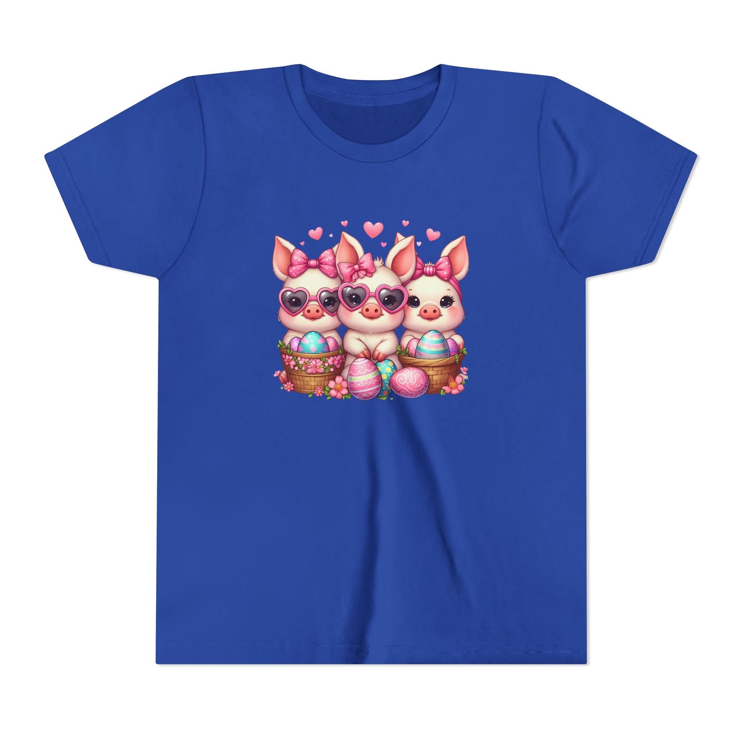Easter Youth Tee with 3 Baby Pigs