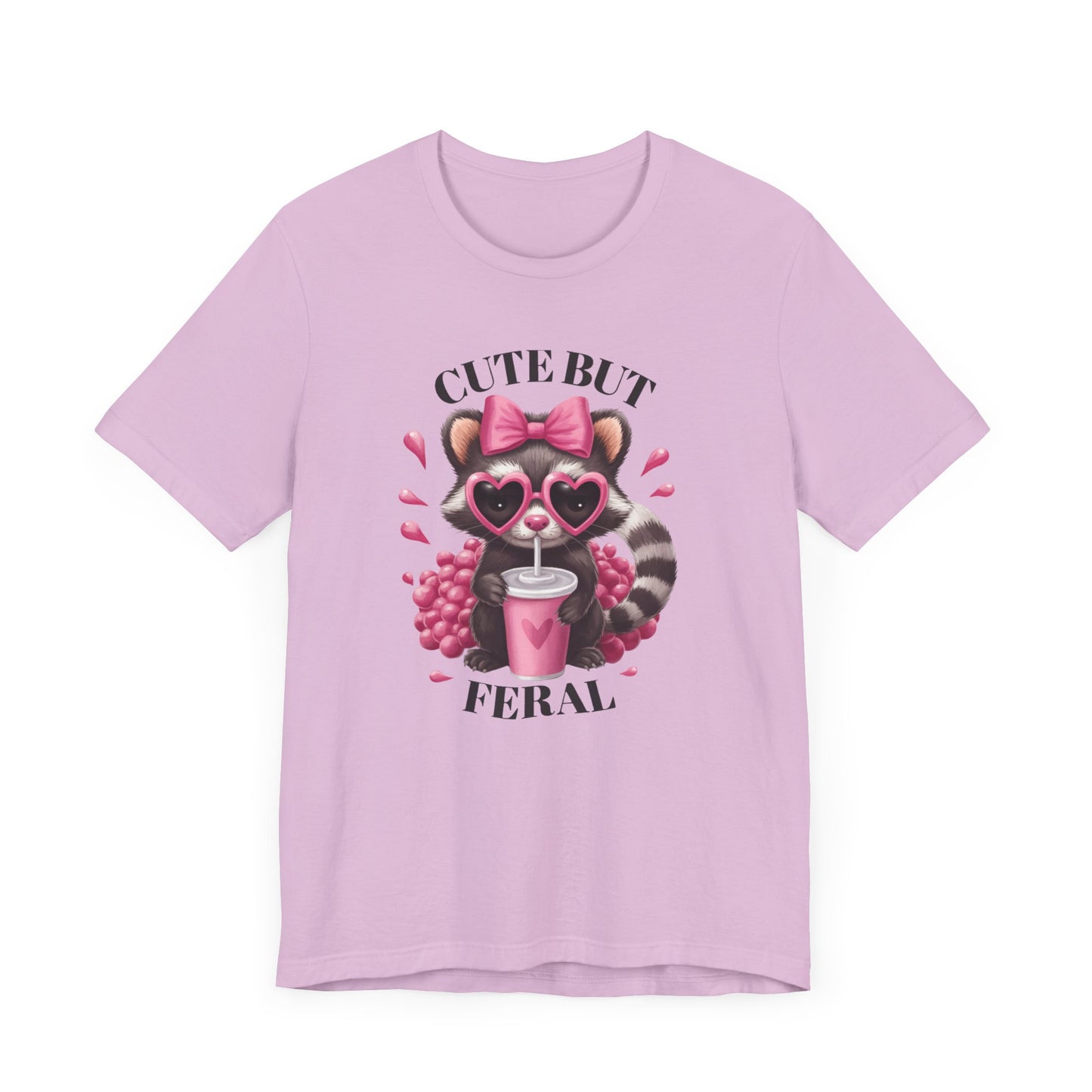 Cute but Feral Graphic Tee for Animal Lovers