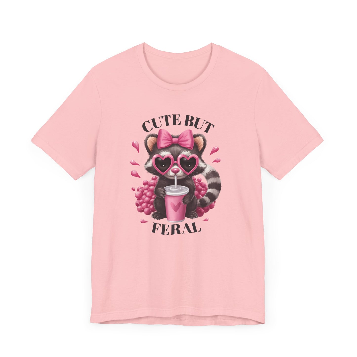Cute but Feral Graphic Tee for Animal Lovers