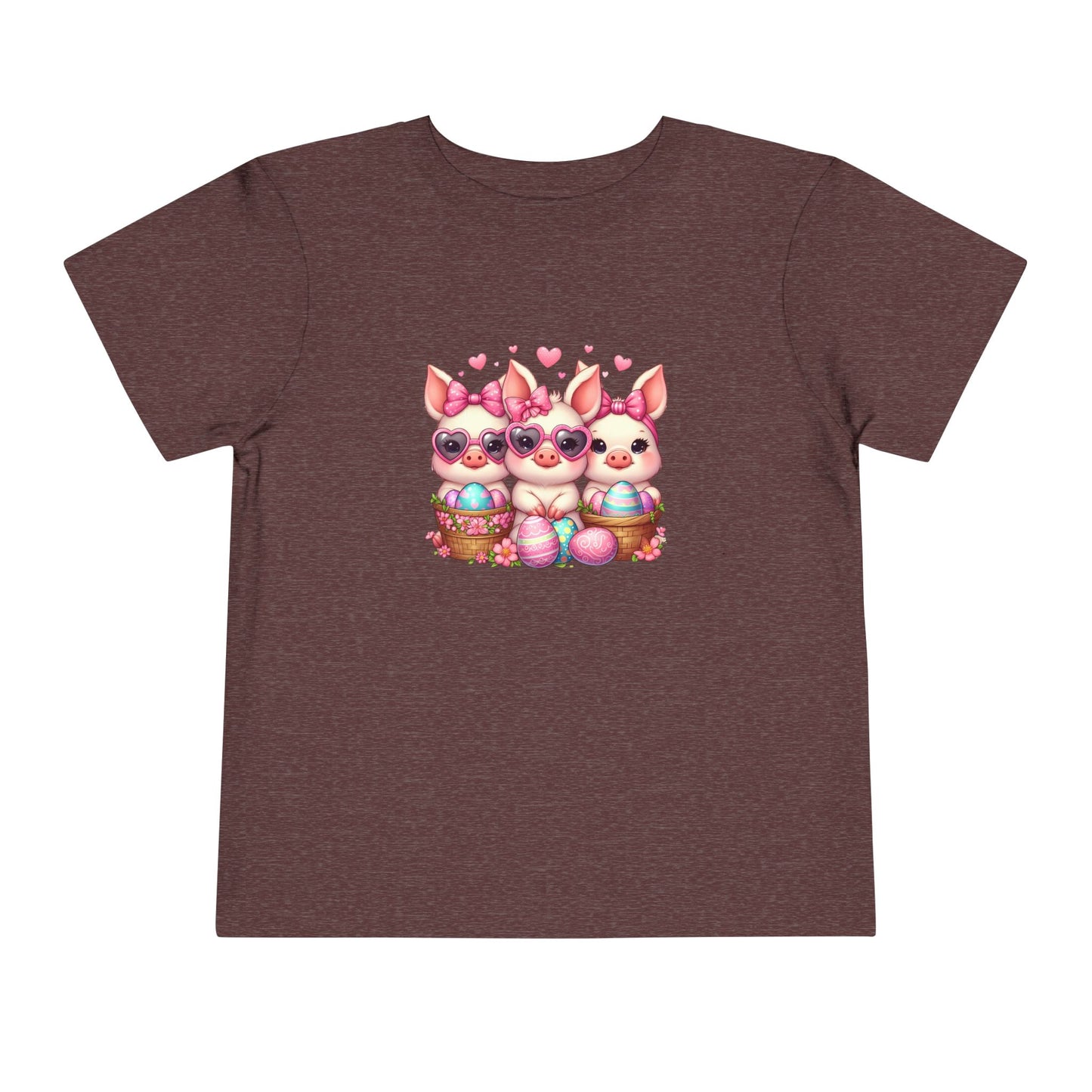 Toddler 3 Baby Pigs Easter Short Sleeve Tee