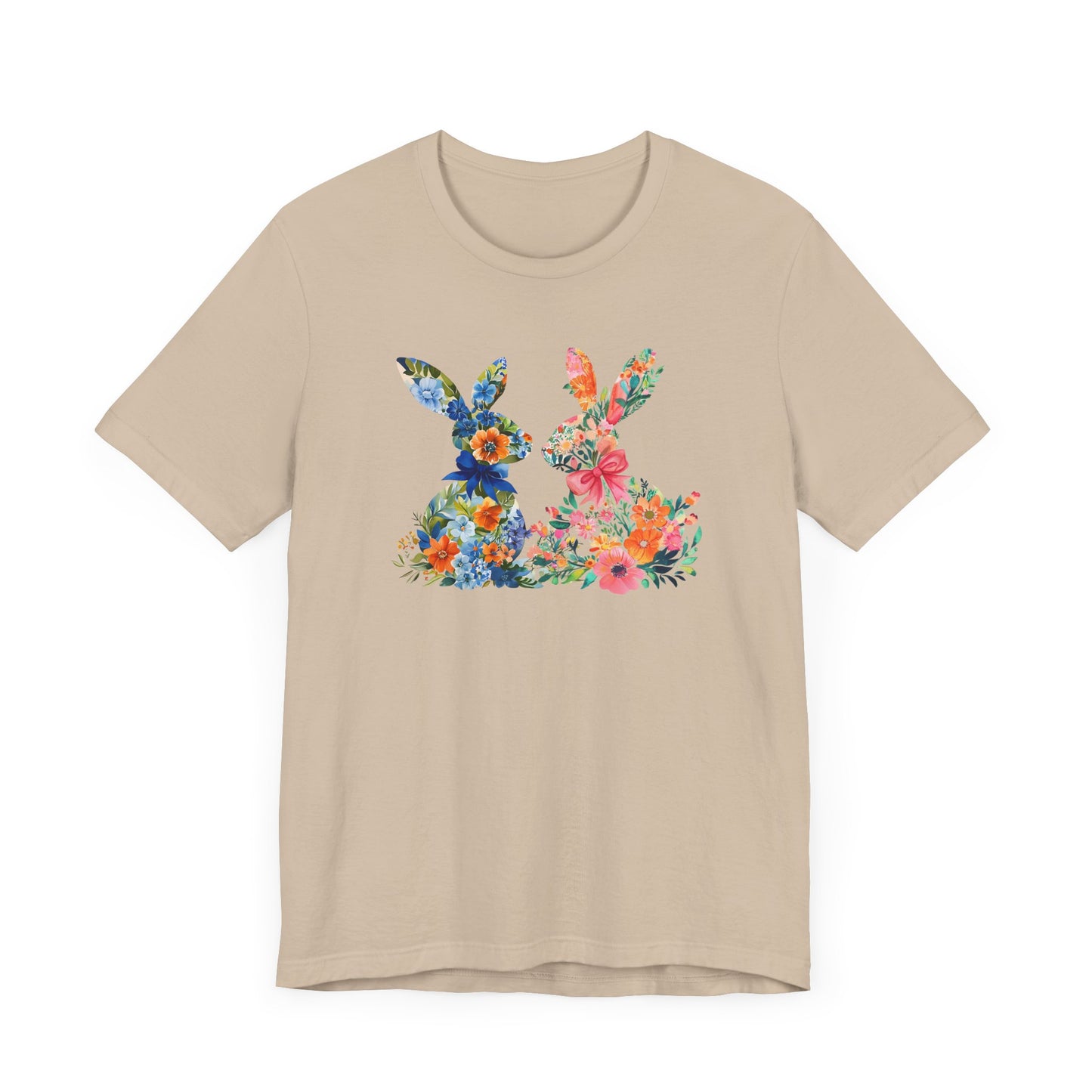 Pink and Blue Easter Bunny Tee