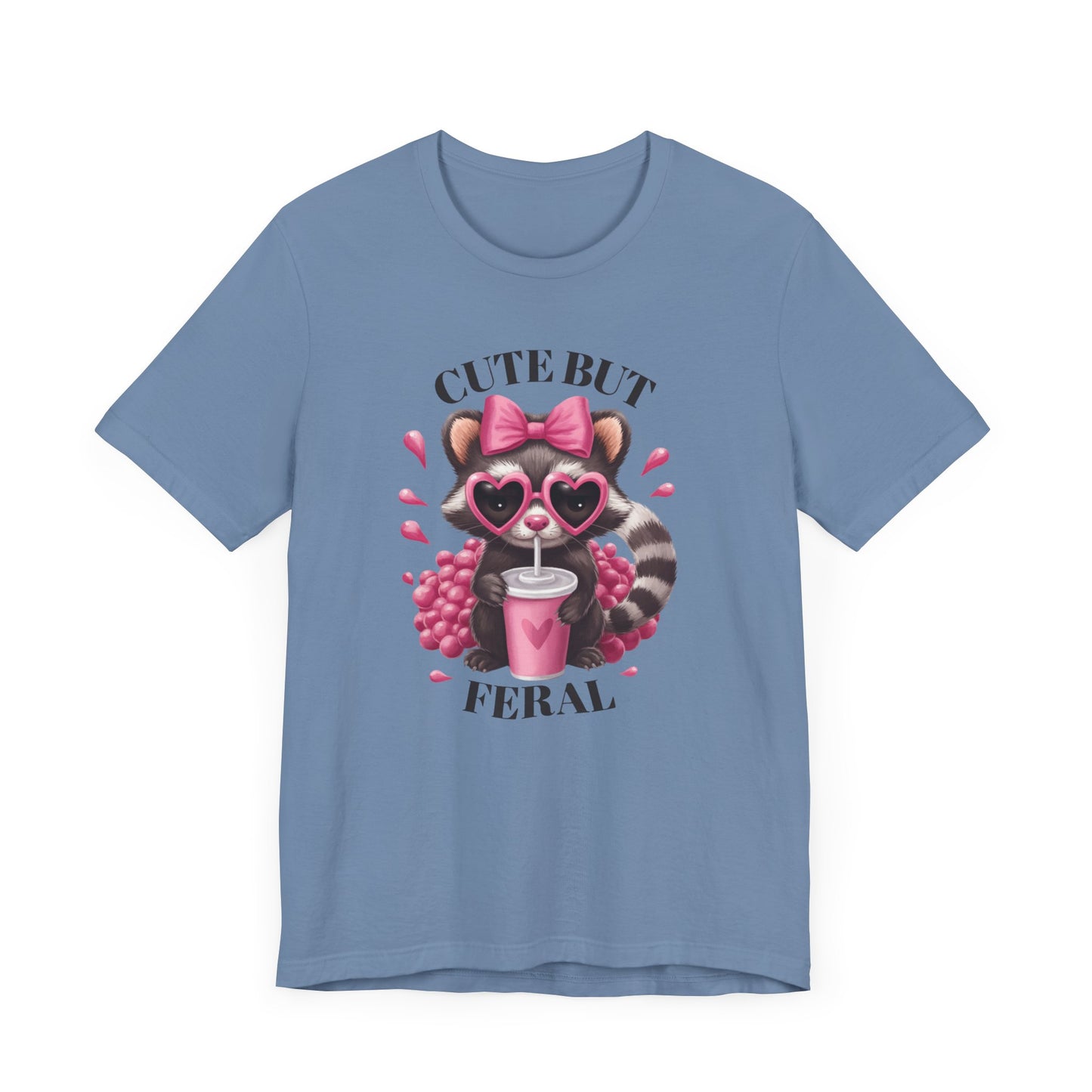 Cute but Feral Graphic Tee for Animal Lovers
