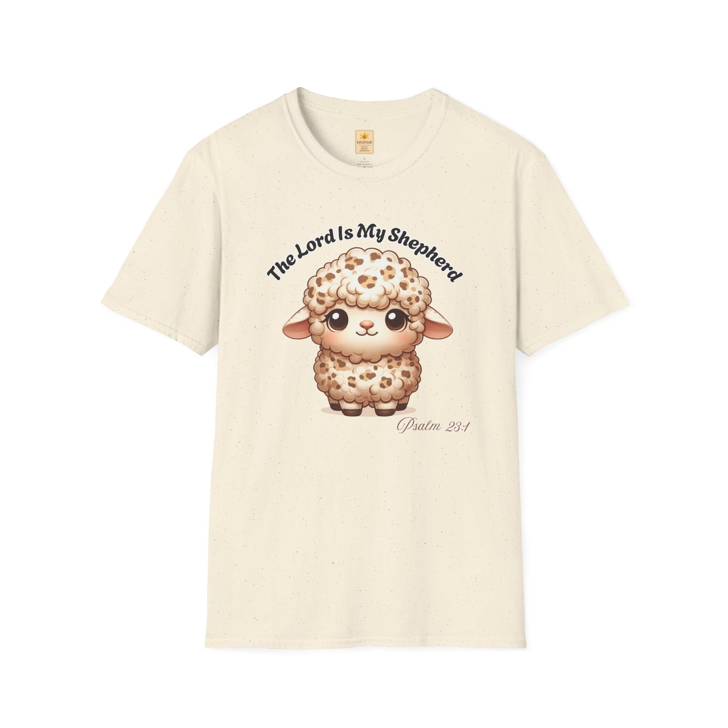 The Lord Is My Shepherd" Christian T-Shirt – Unisex Faith Tee with Cute Sheep | Psalms 23 Shirt