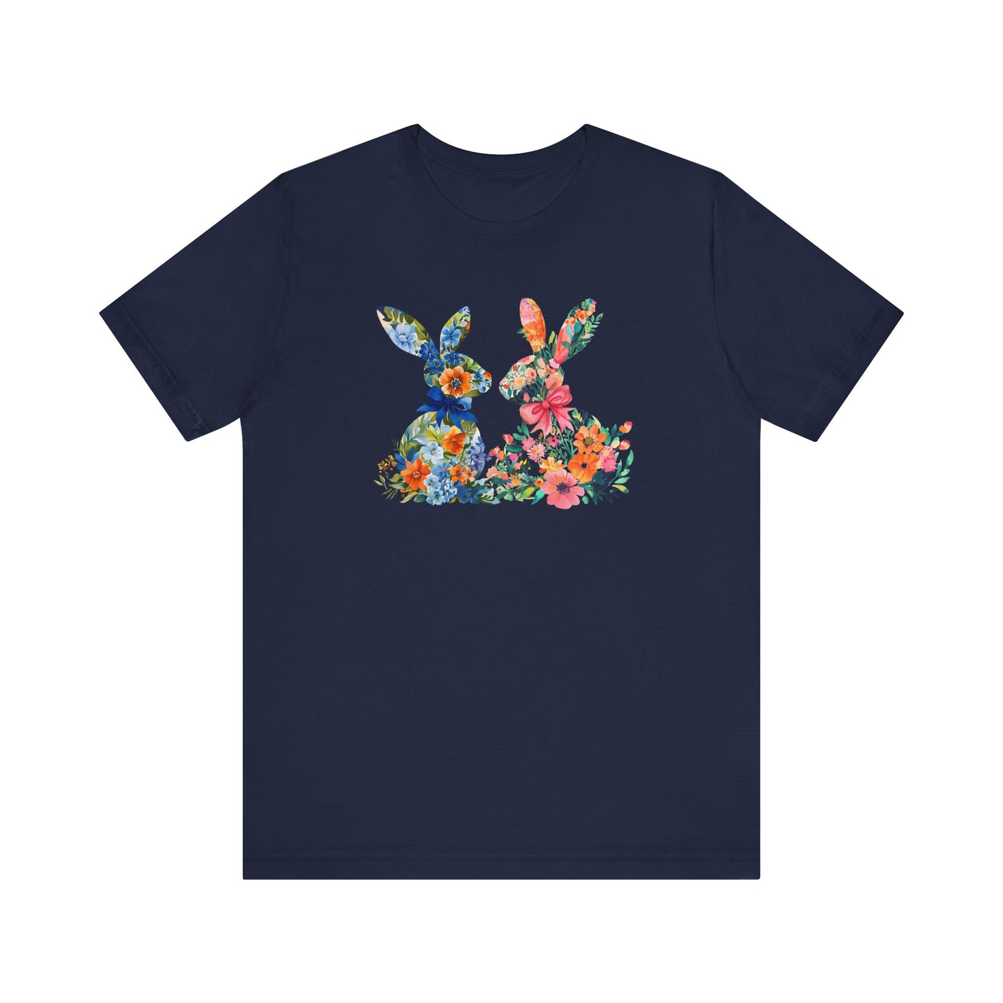 Pink and Blue Easter Bunny Tee