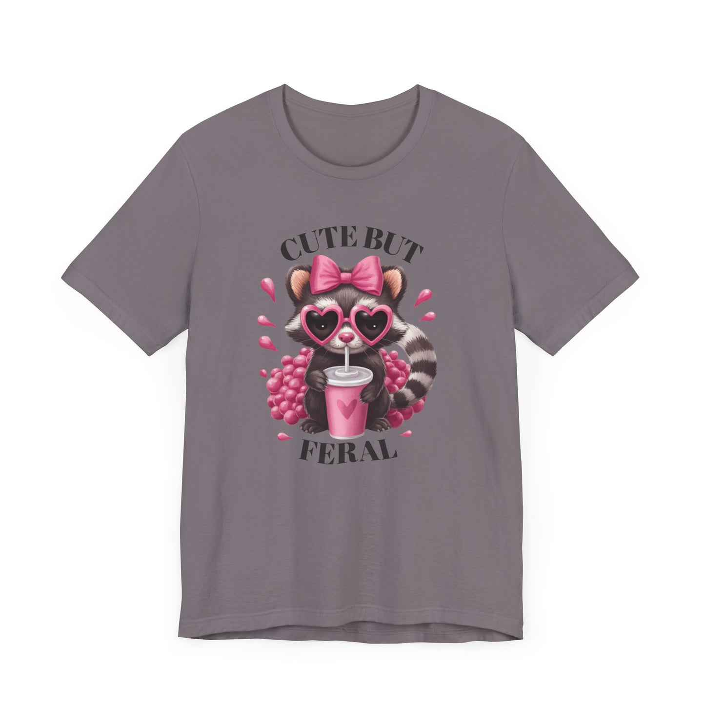 Cute but Feral Graphic Tee for Animal Lovers