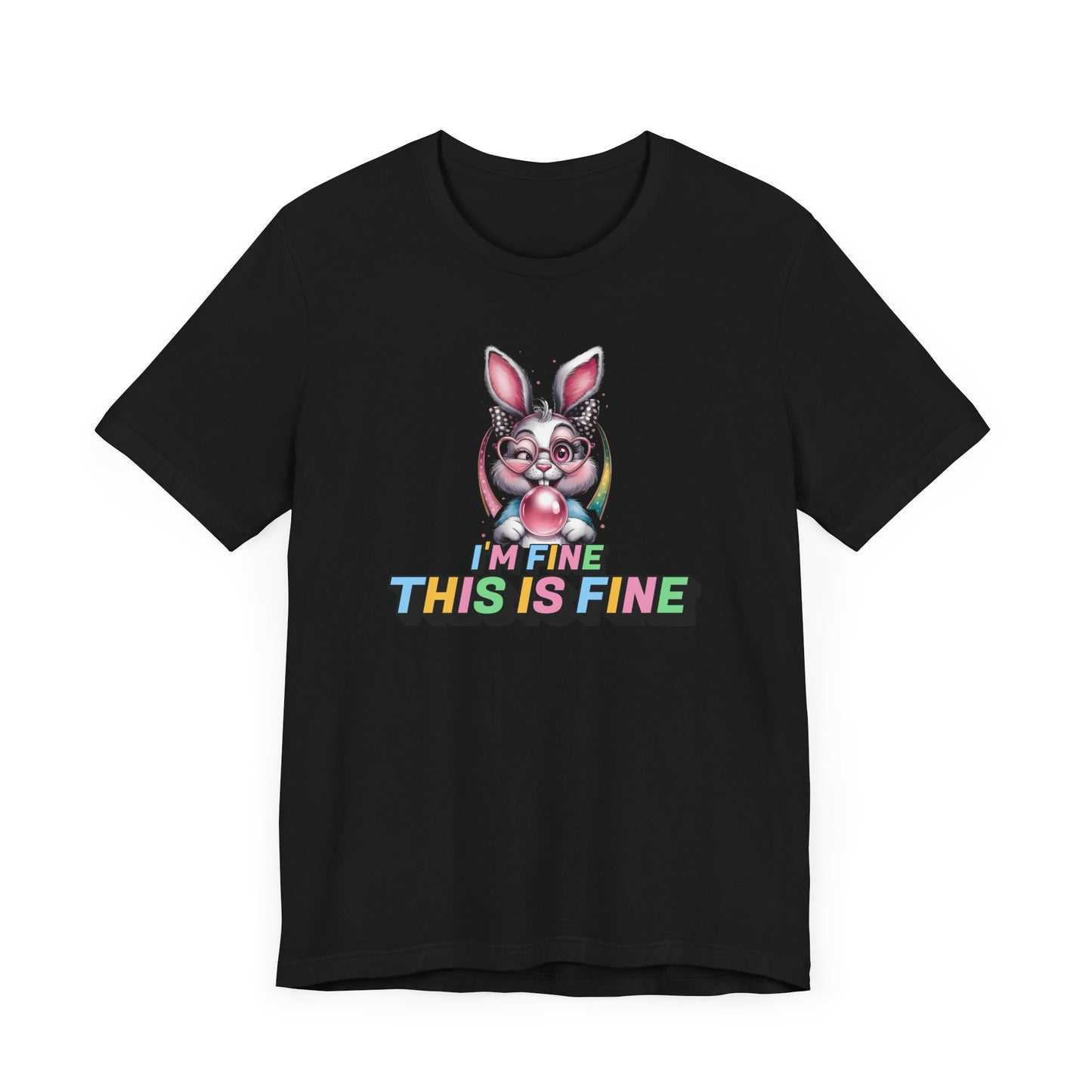 Playful Bunny Graphic Tee - Fun, Casual Style for Everyday Wear, Perfect for Spring, Easter, Animal Lovers, Gifts