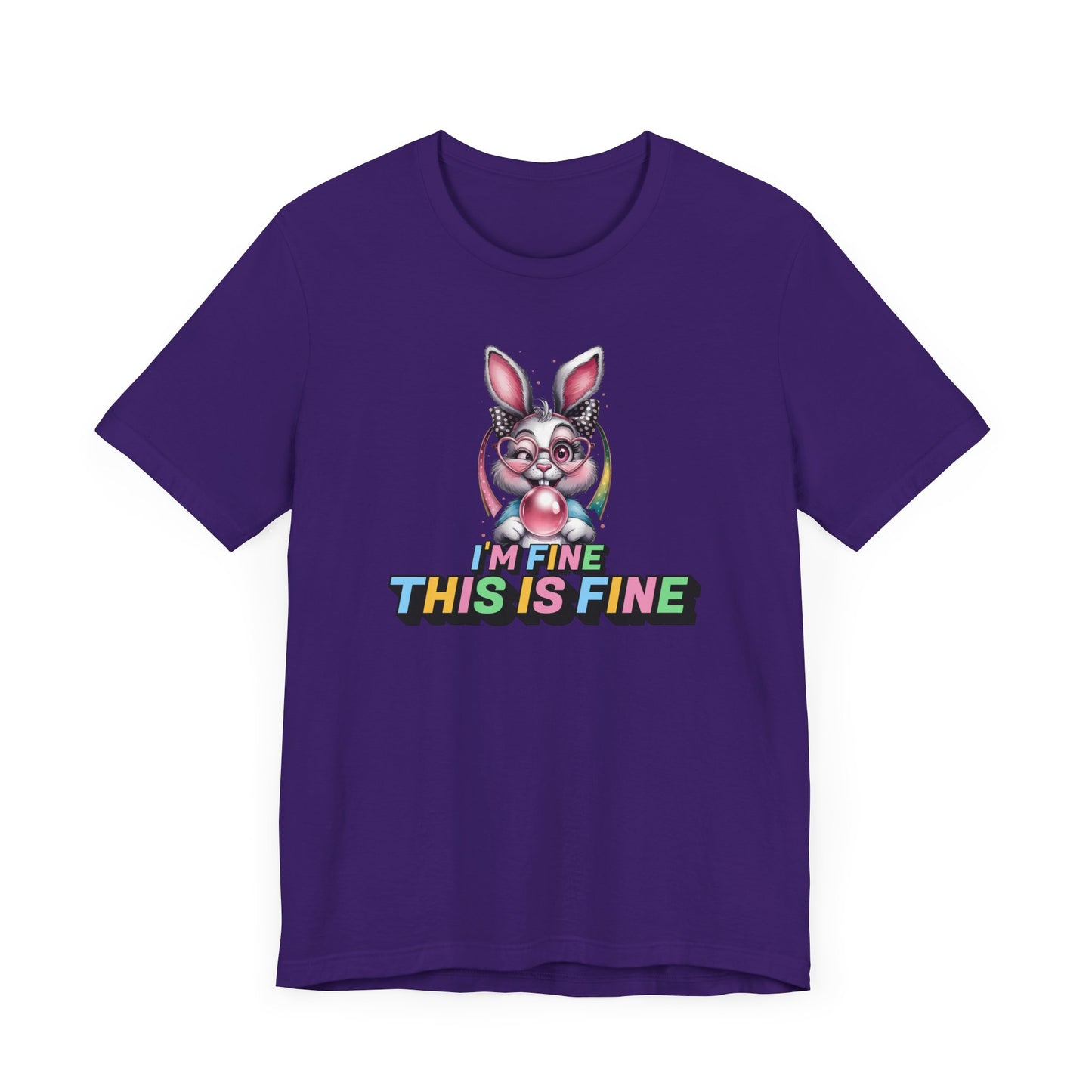 Playful Bunny Graphic Tee - Fun, Casual Style for Everyday Wear, Perfect for Spring, Easter, Animal Lovers, Gifts