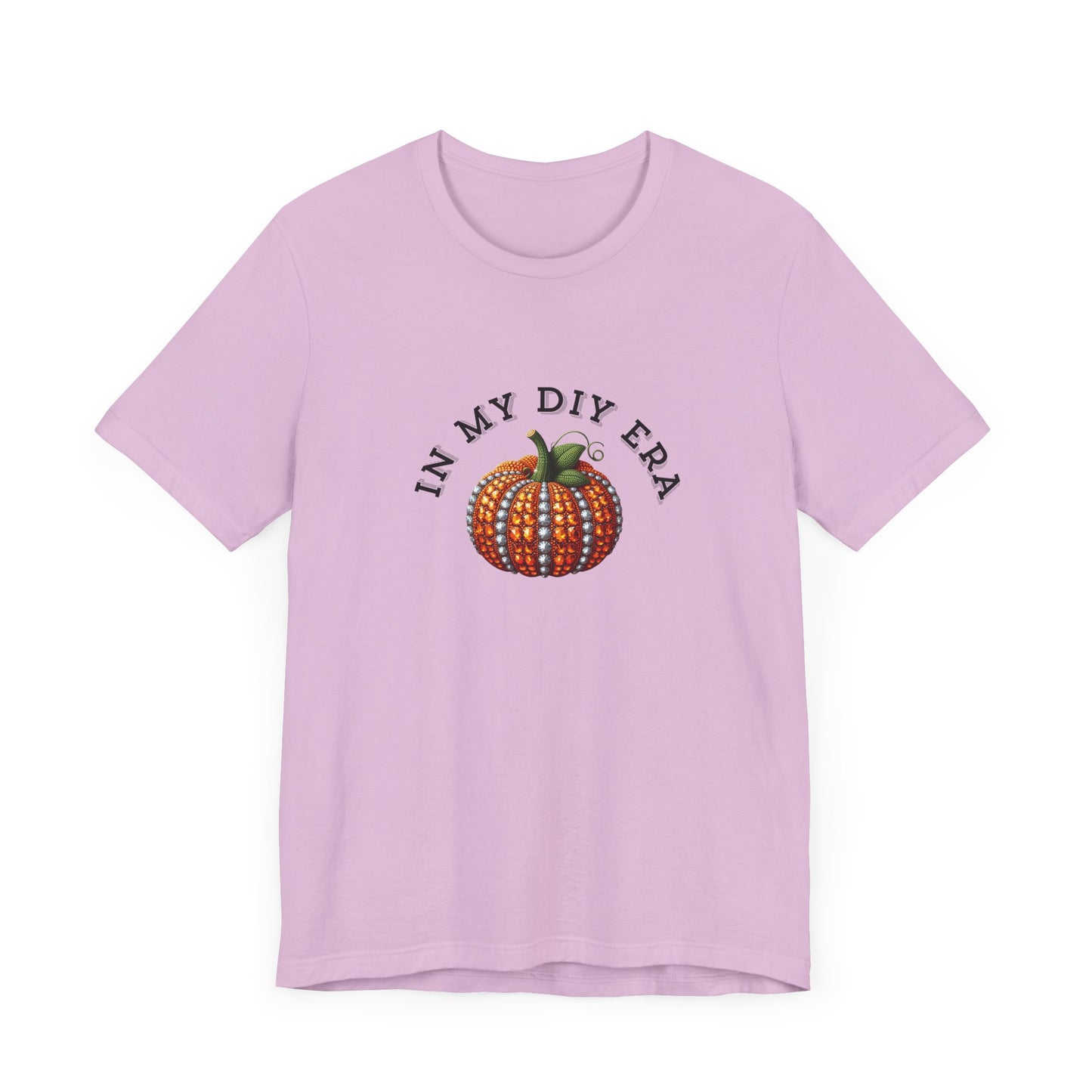 Fall DIY Pumpkin Tee, Autumn Shirt, Halloween T-Shirt, Crafting Gift, Unisex Short Sleeve Tee with Pumpkin Design