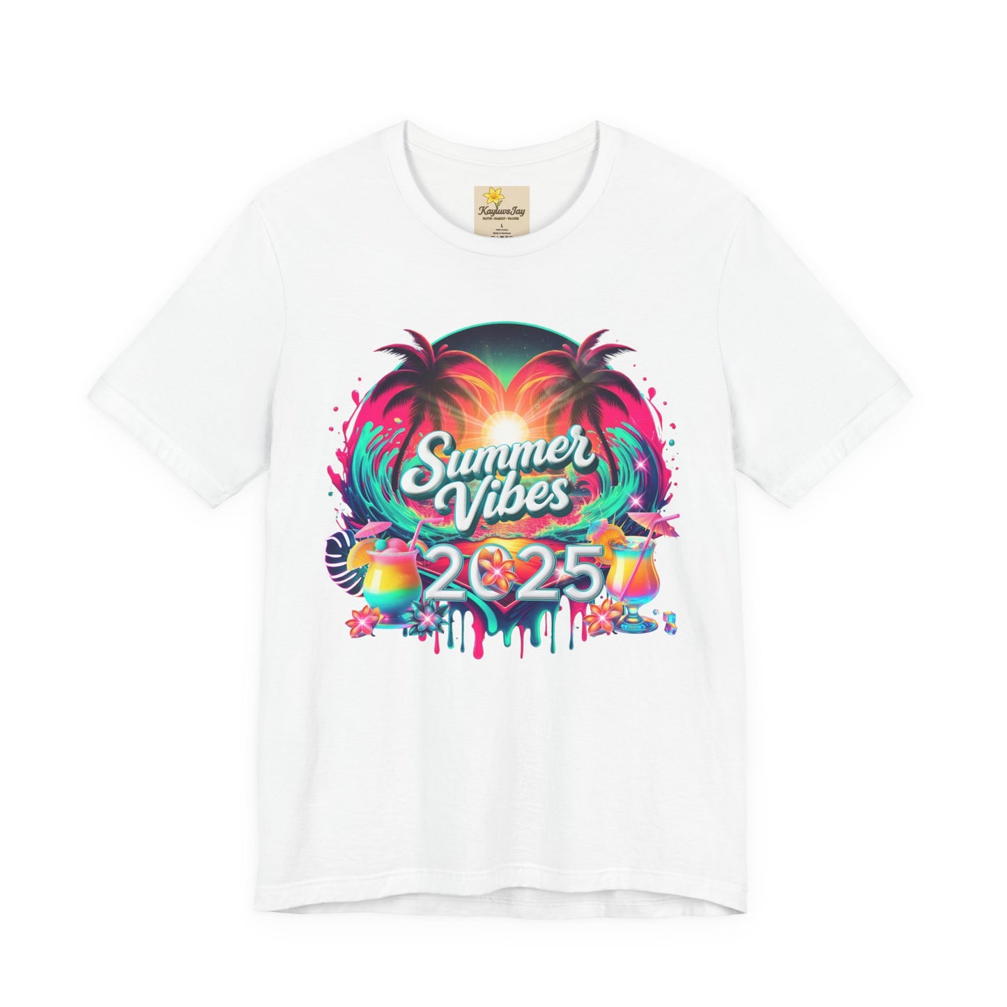 Summer Vibes 2025 Tee - Vibrant Tropical 2025 Design