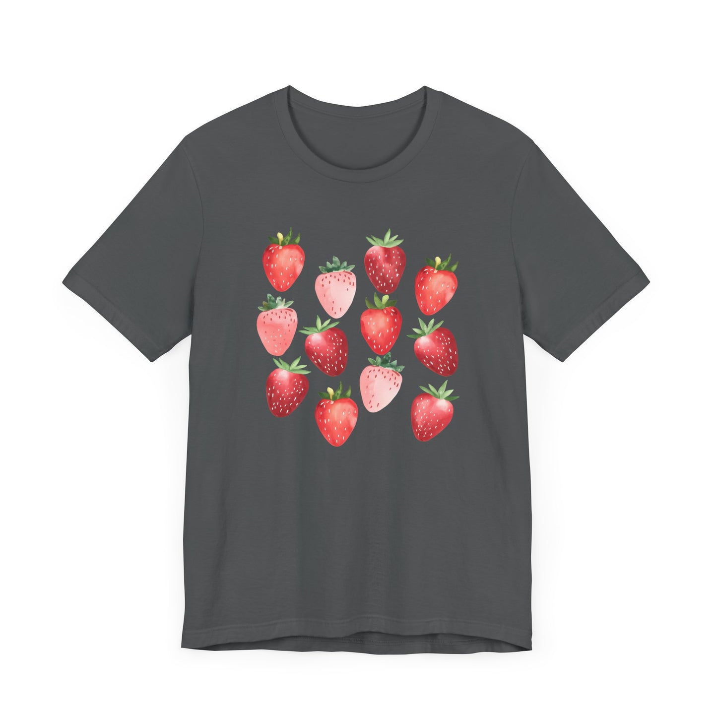 Strawberry Lovers Short Sleeve Tee - Cute Fruit Graphic Tee