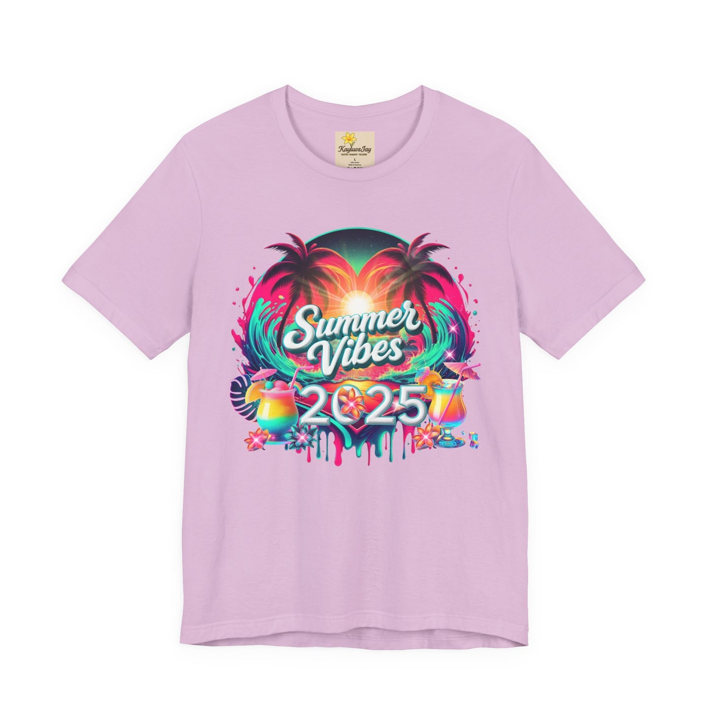 Summer Vibes 2025 Tee - Vibrant Tropical 2025 Design