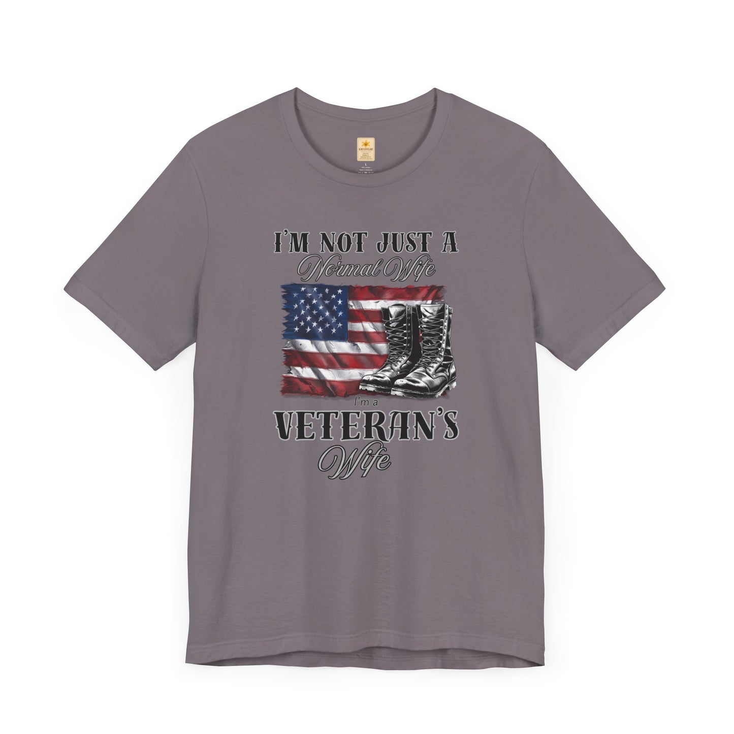 Veteran's Wife Tee - I'm Not Just a Normal Wife, Proud Spouse Shirt