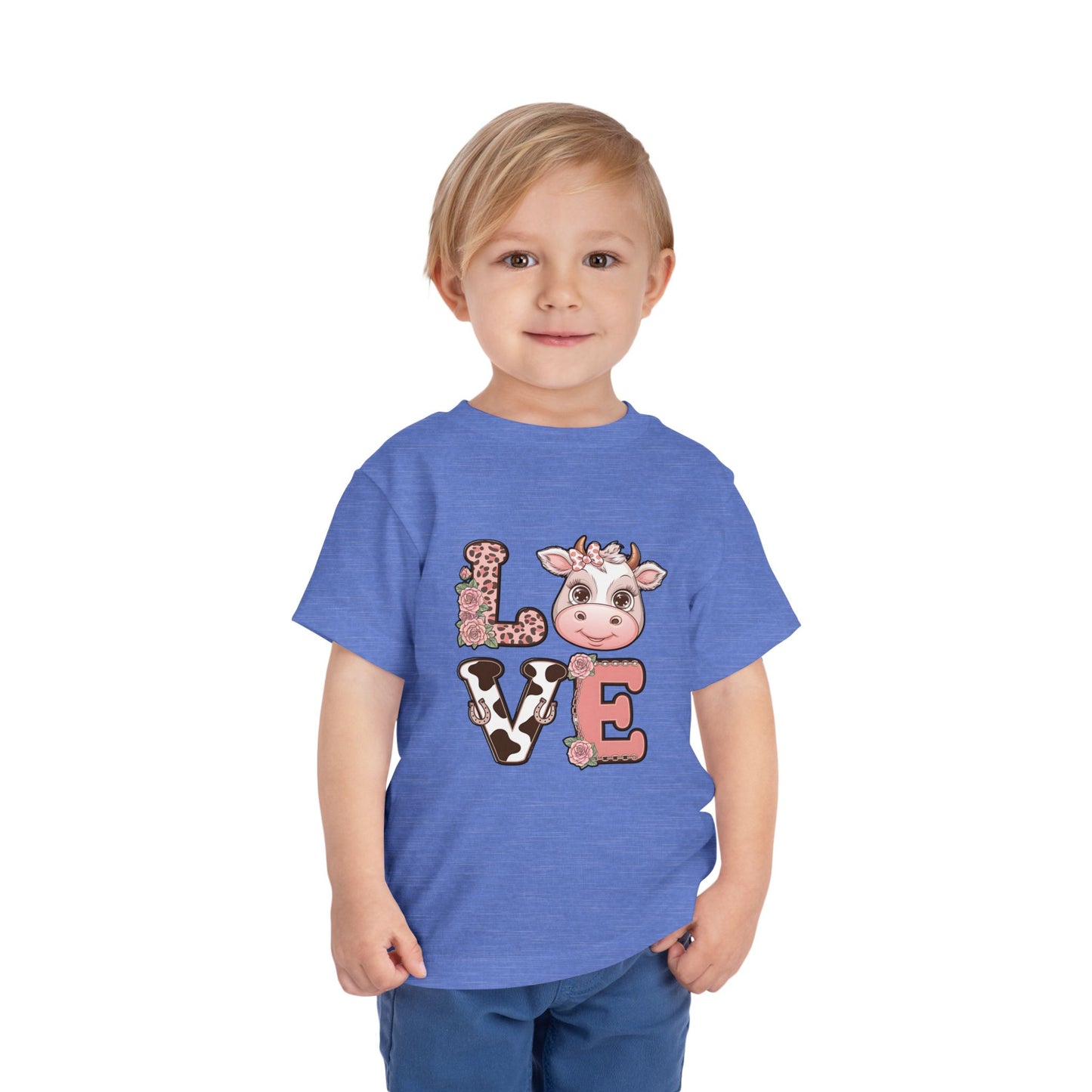 Toddler Cow L*O*V*E Valentine Tee