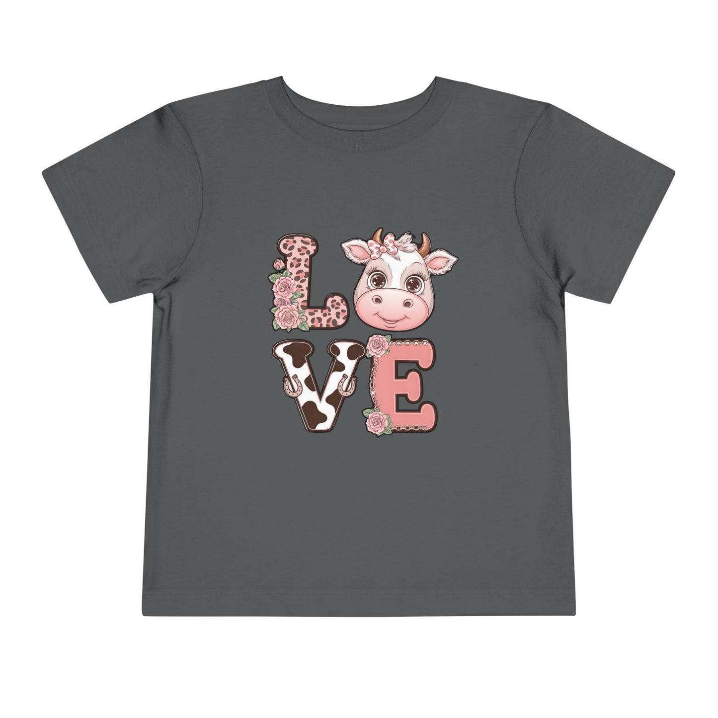 Toddler Cow L*O*V*E Valentine Tee
