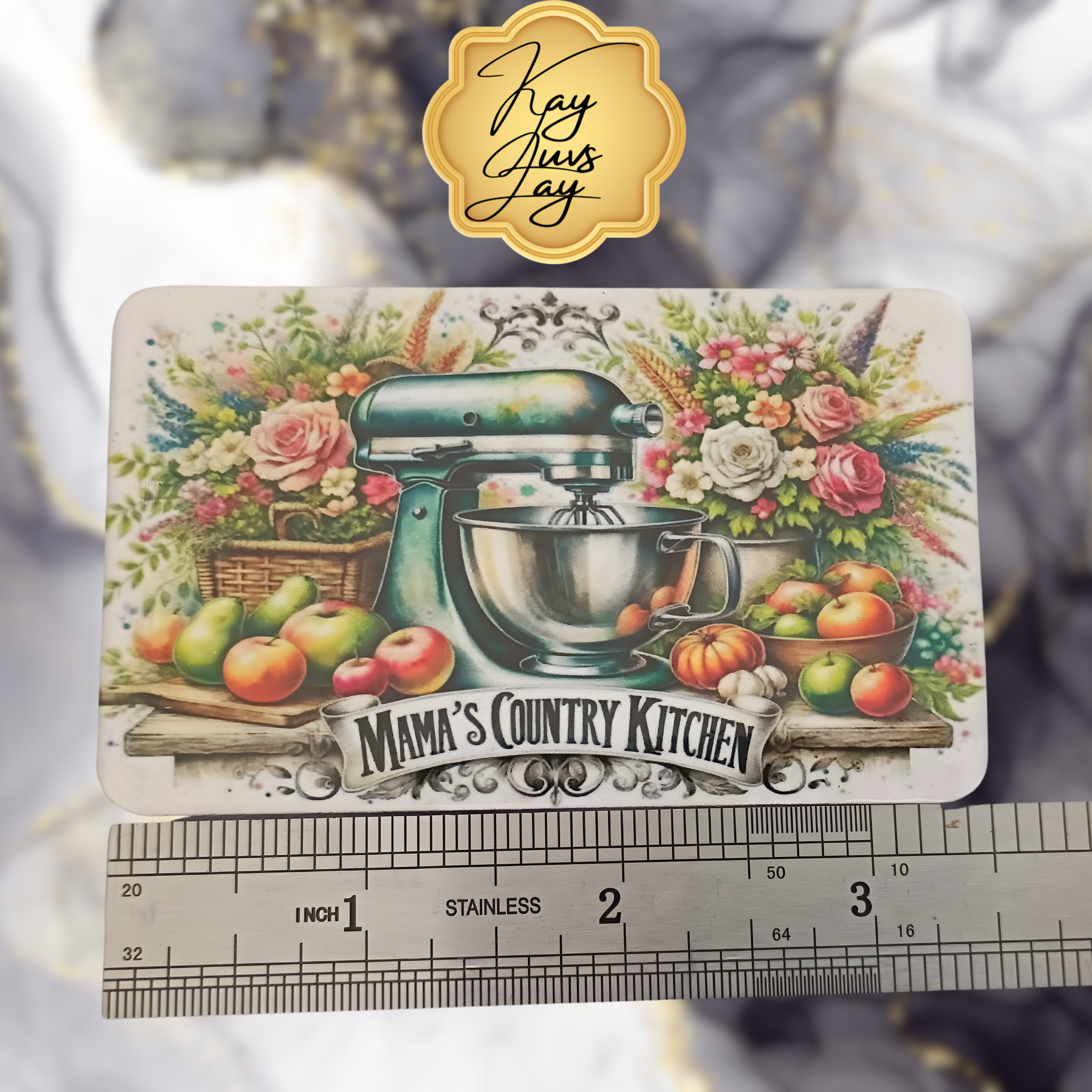 Mama's Country Kitchen Sublimated Fridge Magnet – Decorative Kitchen Magnet