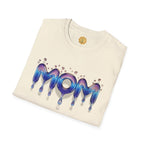 MOM Drip Graphic T-Shirt — Colorful Liquid Script Mother's Day Tee