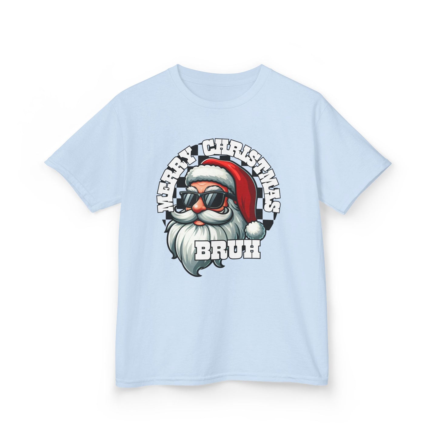 Kids Christmas T-Shirt, Santa Merry Christmas Bruh Tee, Holiday Shirt for Children, Funny Xmas Youth Top, Festive Kid's Tee, Gift for Boys