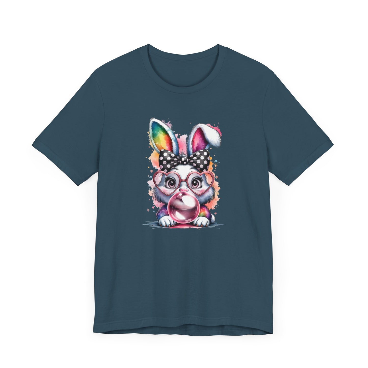 Cute Rabbit Graphic Tee, Fun Animal Shirt, Easter Gift, Springwear, Animal Lover's T-Shirt, Casual Outfit