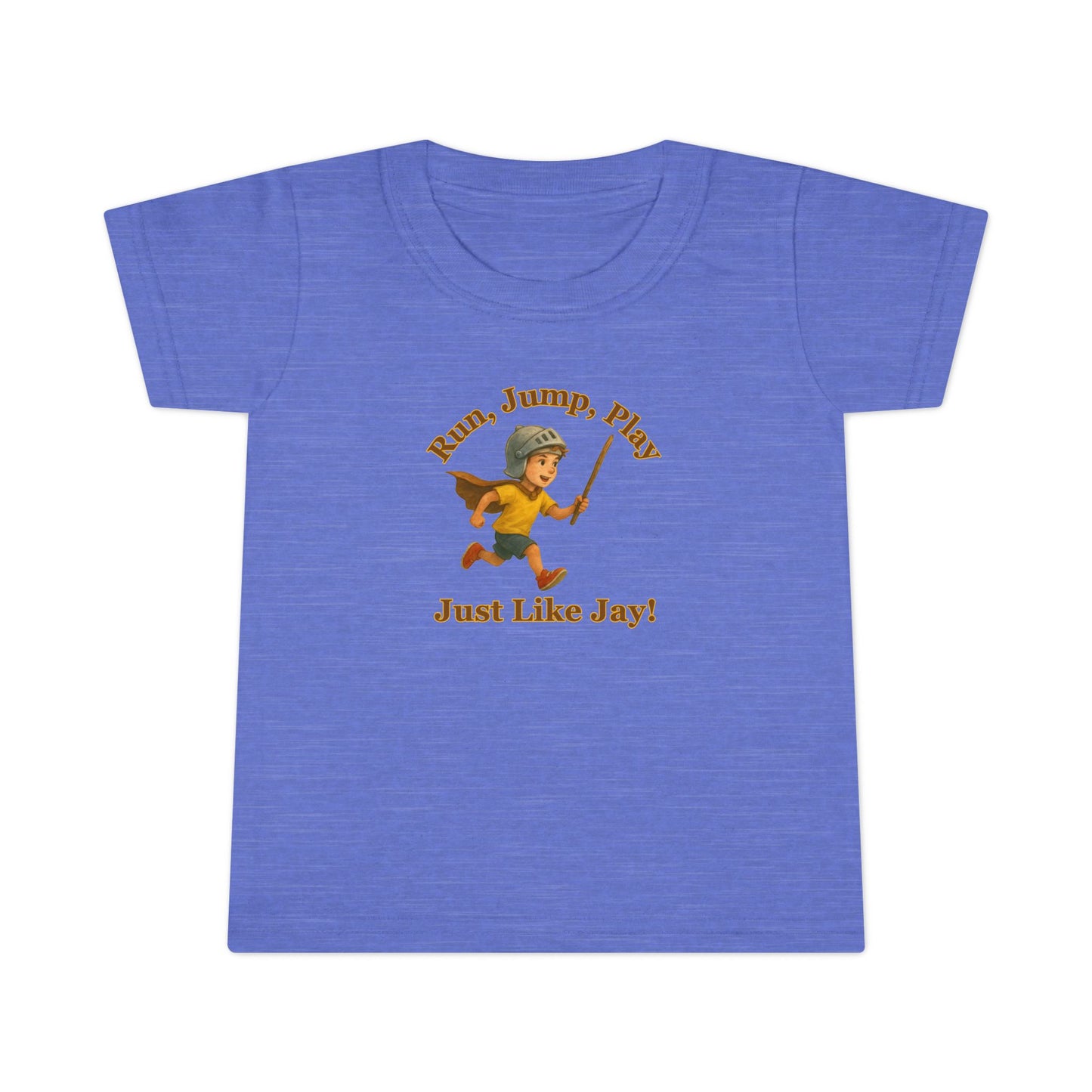 Adventurous Toddler T-shirt - 'Run, Jump, Play! Just Like Jay!'