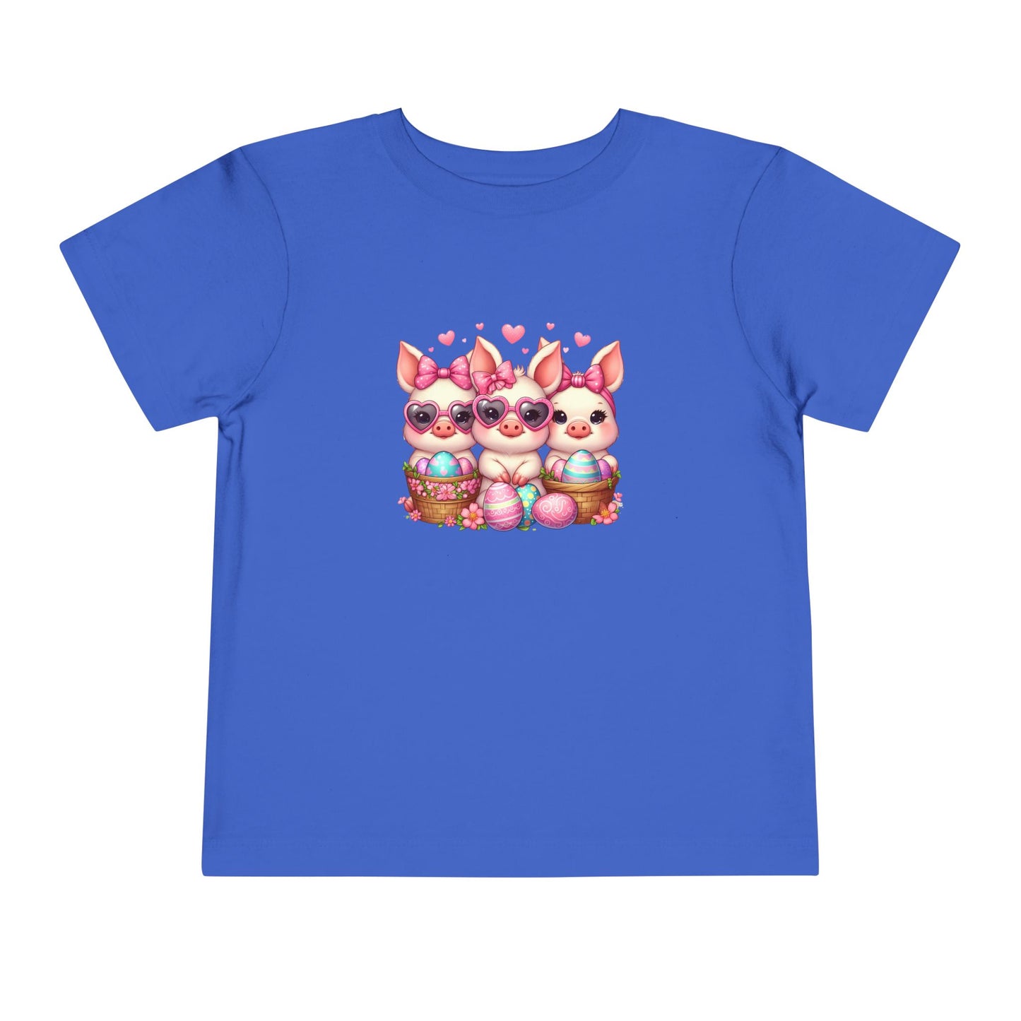 Toddler 3 Baby Pigs Easter Short Sleeve Tee