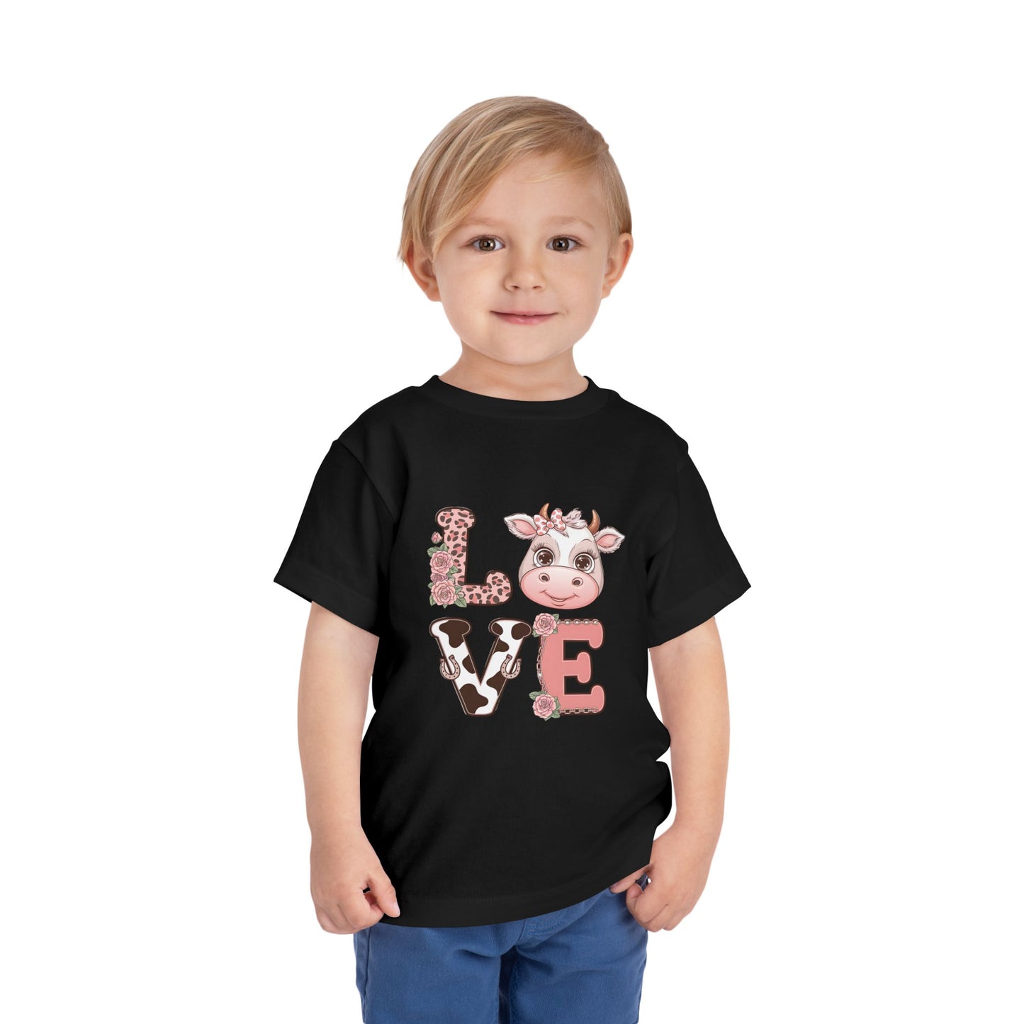 Toddler Cow L*O*V*E Valentine Tee