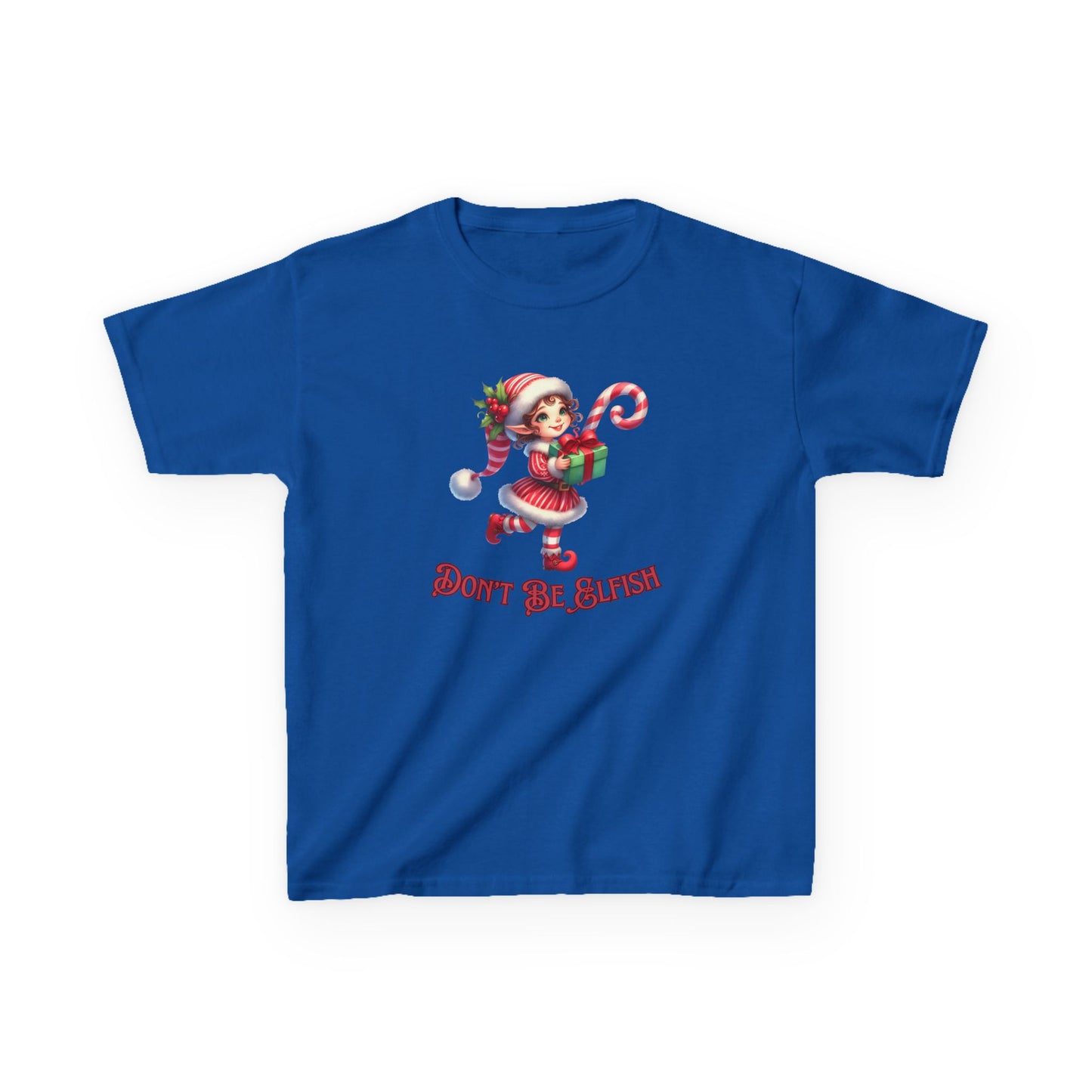 Kids Christmas Elf T-Shirt, Cute Holiday Tee, Don't be Elfish, Present, Elf Costume, Children's Clothing